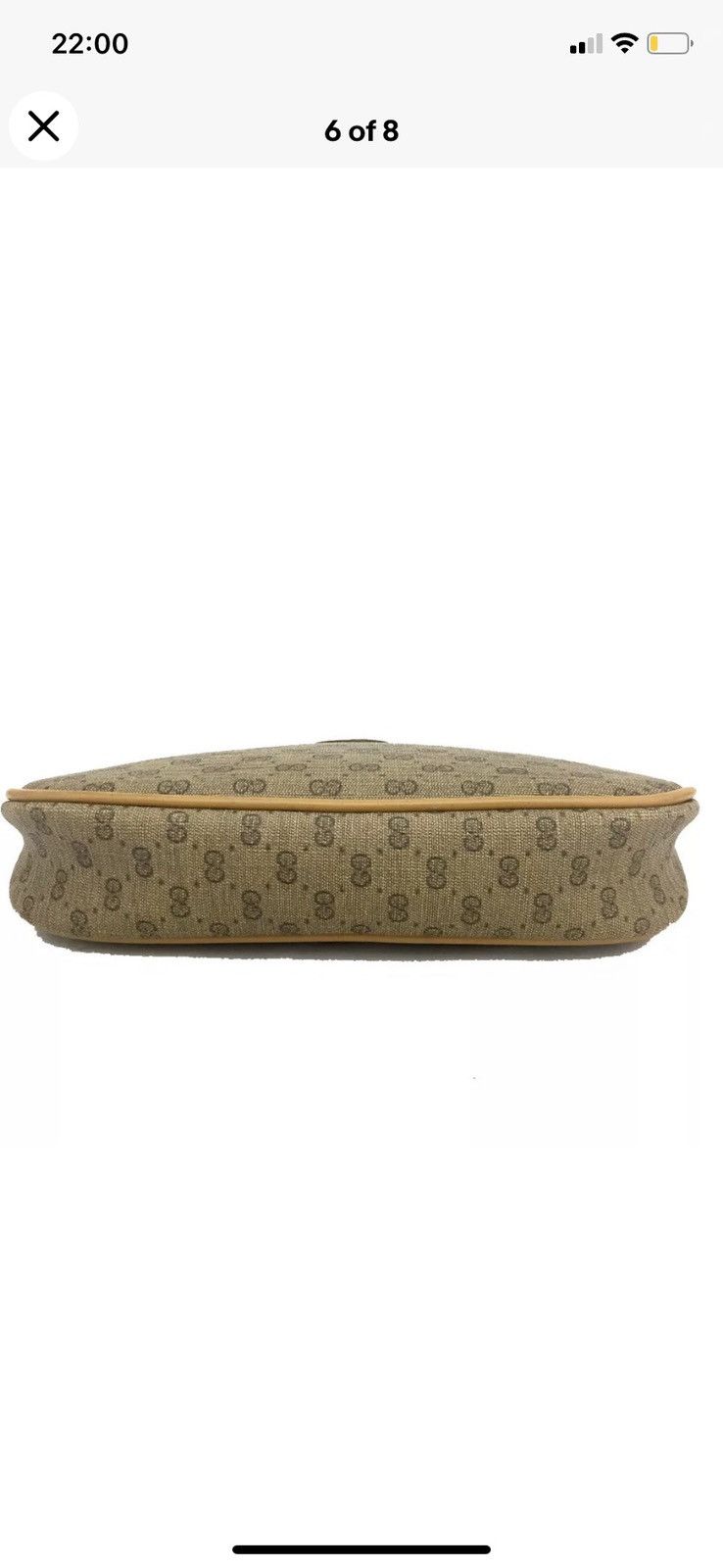 Vintage Authentic GUCCI Supreme Mini GG Logo Canvas Cosmetic Bag Size ONE SIZE - 7 Thumbnail