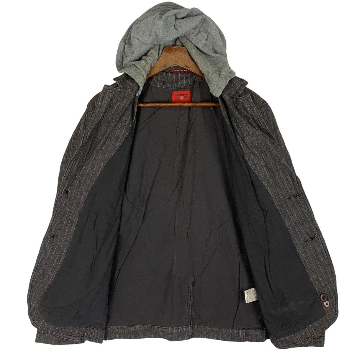 Other Vintage 90s Red Button 601 hoodie Jacket Size US L / EU 52-54 / 3 - 5 Thumbnail