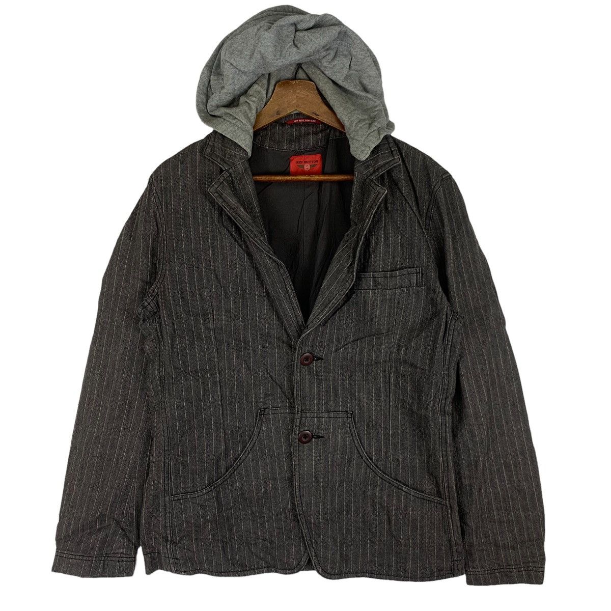Other Vintage 90s Red Button 601 hoodie Jacket Size US L / EU 52-54 / 3 - 1 Thumbnail
