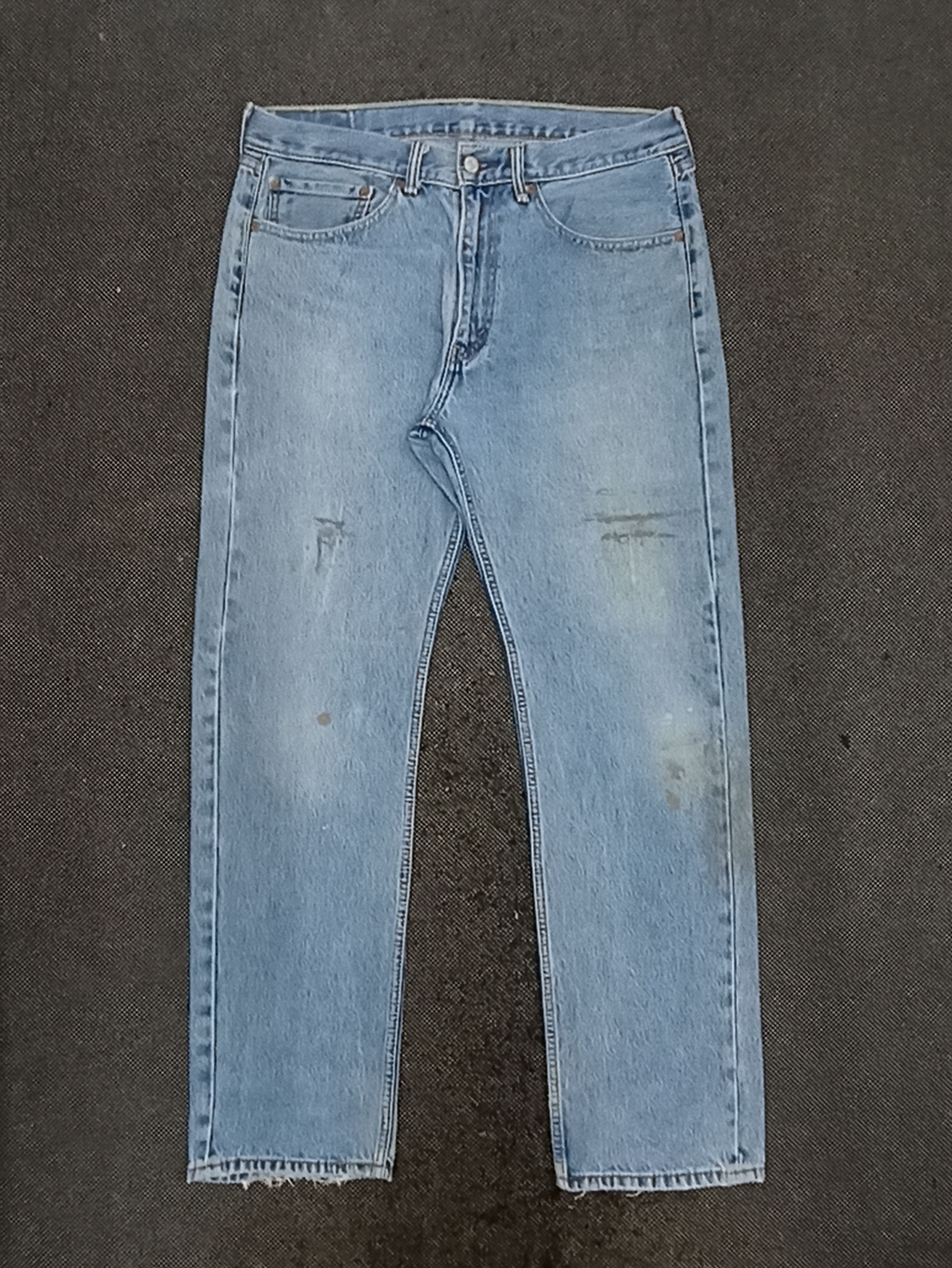 Jean × Levi's × Vintage VINTAGE LEVIS 505 BLUE WASH JEANS -J333 Size US 35 - 1 Thumbnail