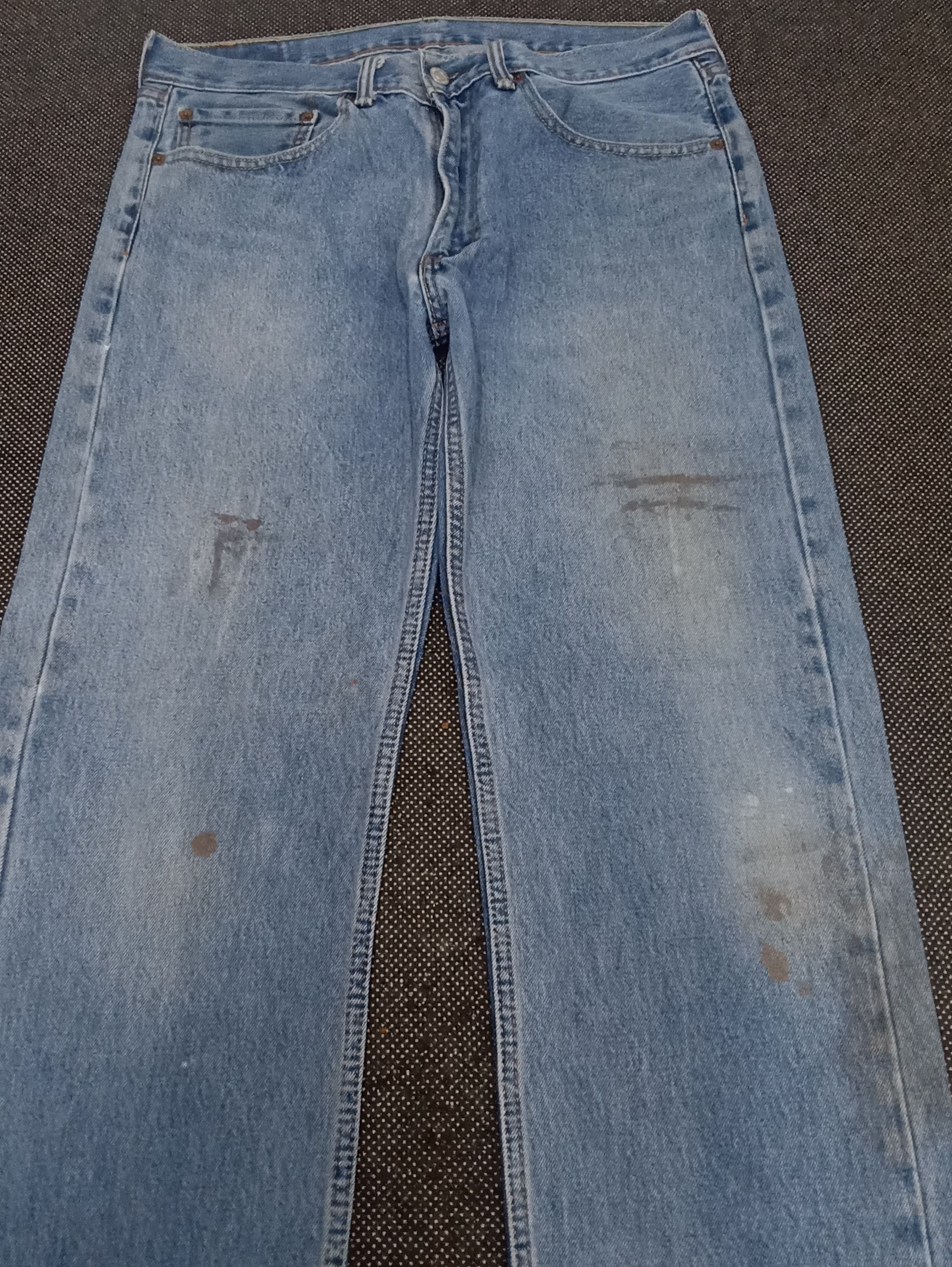 Jean × Levi's × Vintage VINTAGE LEVIS 505 BLUE WASH JEANS -J333 Size US 35 - 8 Thumbnail