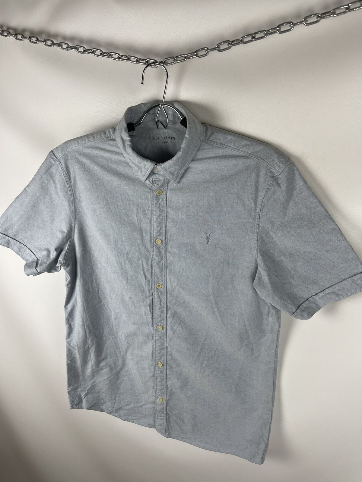 Allsaints Allsaints Hungtingdon short sleeve shirt embroidered logo Size US L / EU 52-54 / 3 - 7 Thumbnail