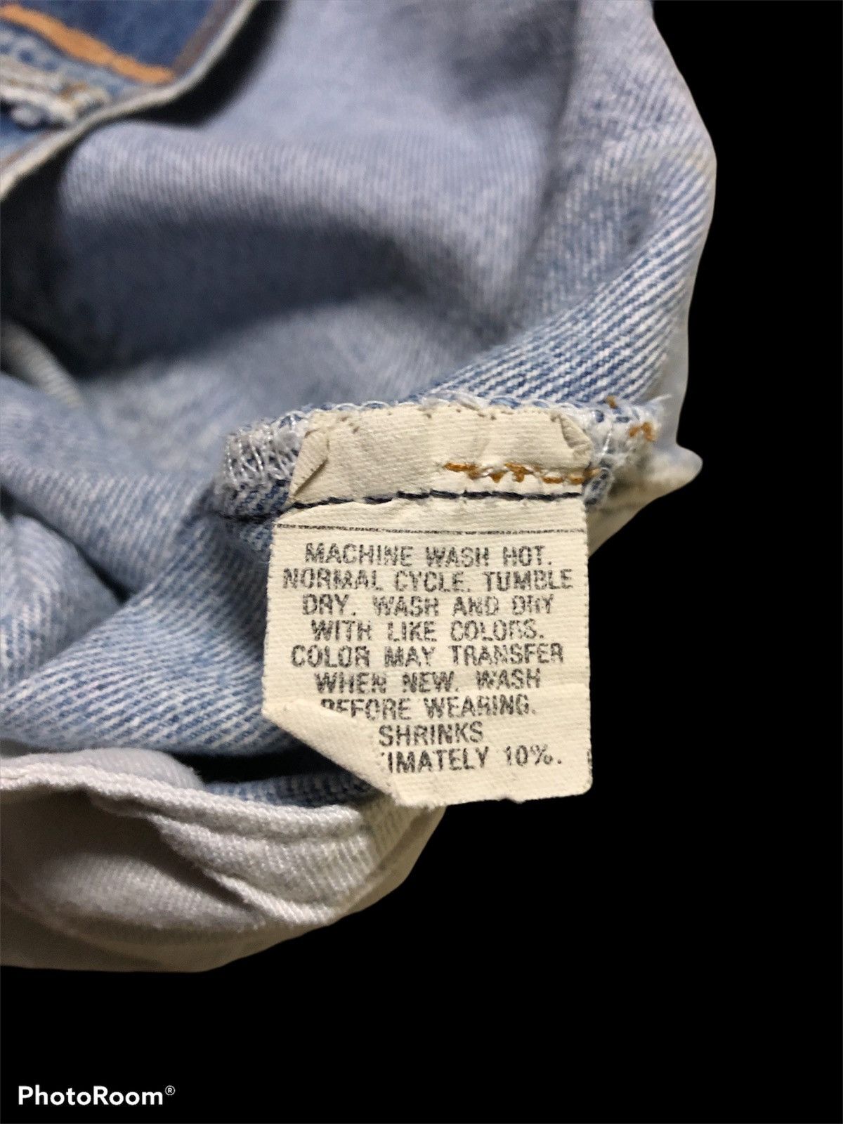 Levi's VTGE 80s Levis 501 DISTRESSED THRASHED DENIM Size US 31 - 9 Thumbnail