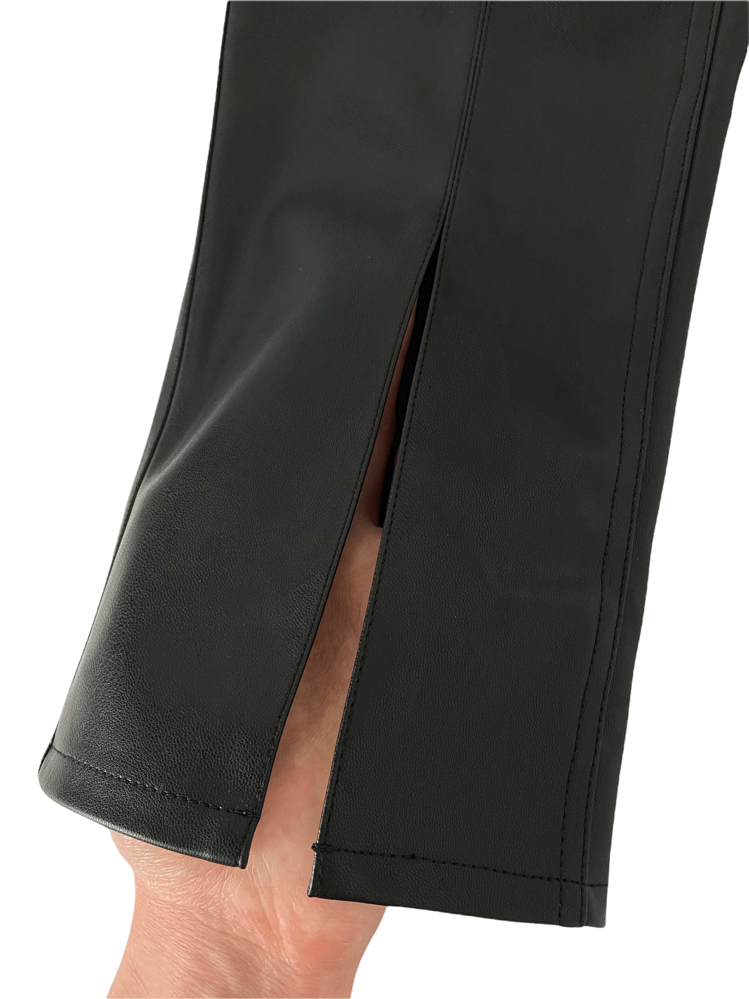 Rick Owens × Rick Owens Drkshdw A/W 2020 Leather Tyrone Pants, new & unworn (Vegan, Slit) Size US 32 / EU 48 - 5 Thumbnail