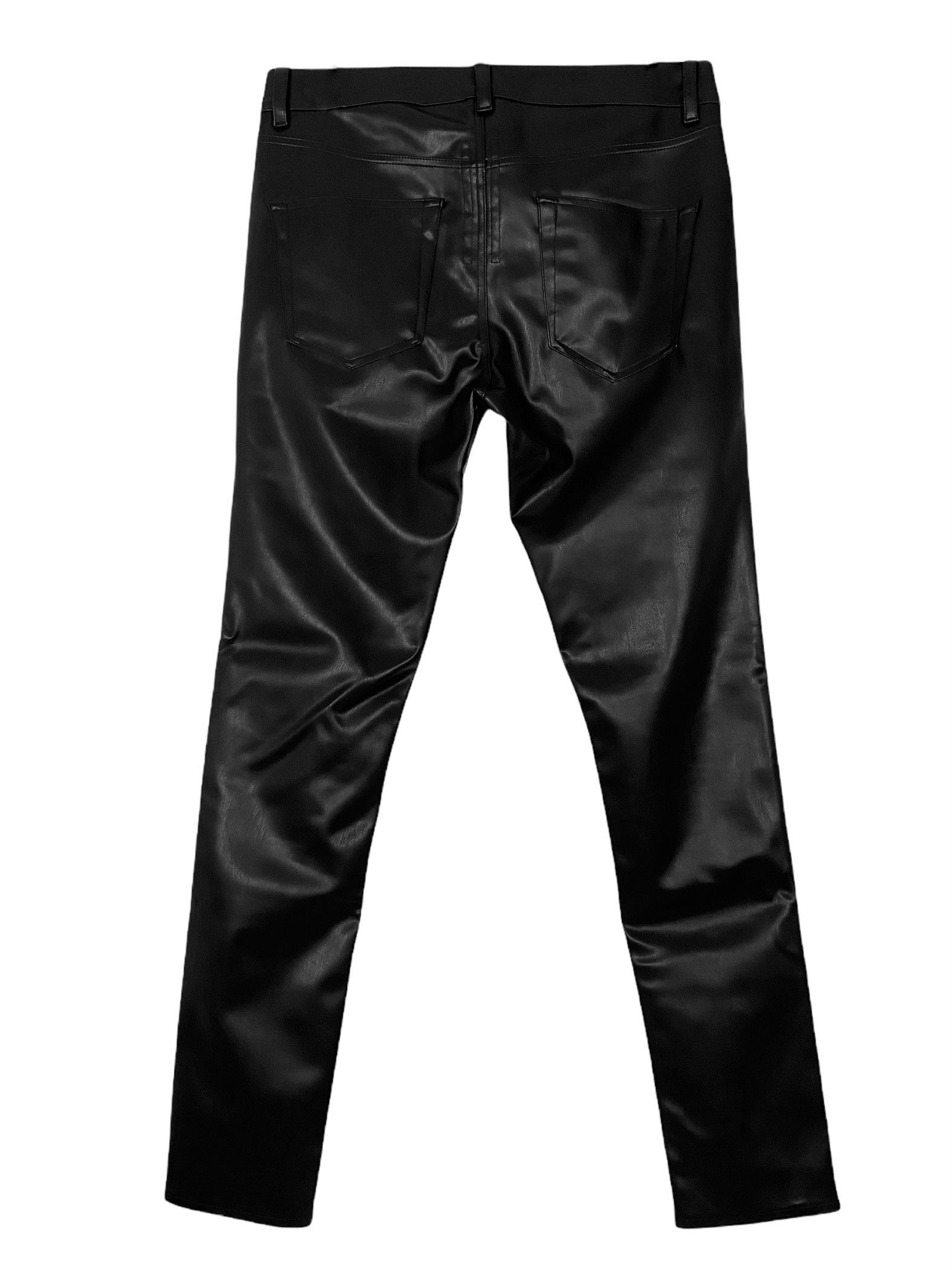 Rick Owens × Rick Owens Drkshdw A/W 2020 Leather Tyrone Pants, new & unworn (Vegan, Slit) Size US 32 / EU 48 - 2 Thumbnail