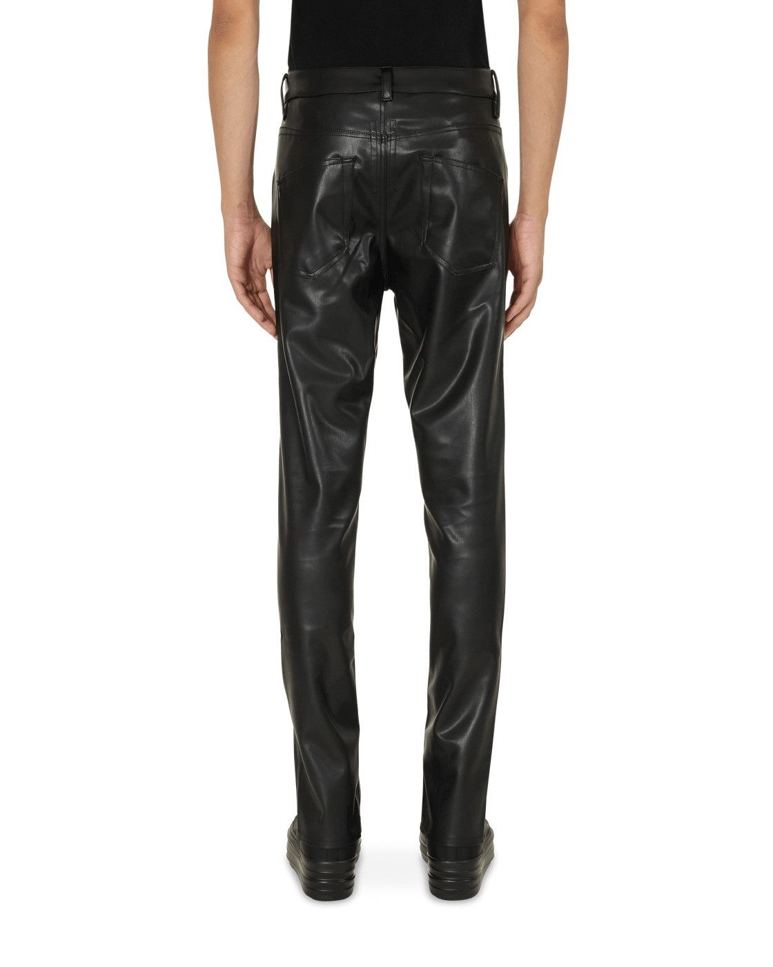 Rick Owens × Rick Owens Drkshdw A/W 2020 Leather Tyrone Pants, new & unworn (Vegan, Slit) Size US 32 / EU 48 - 13 Thumbnail