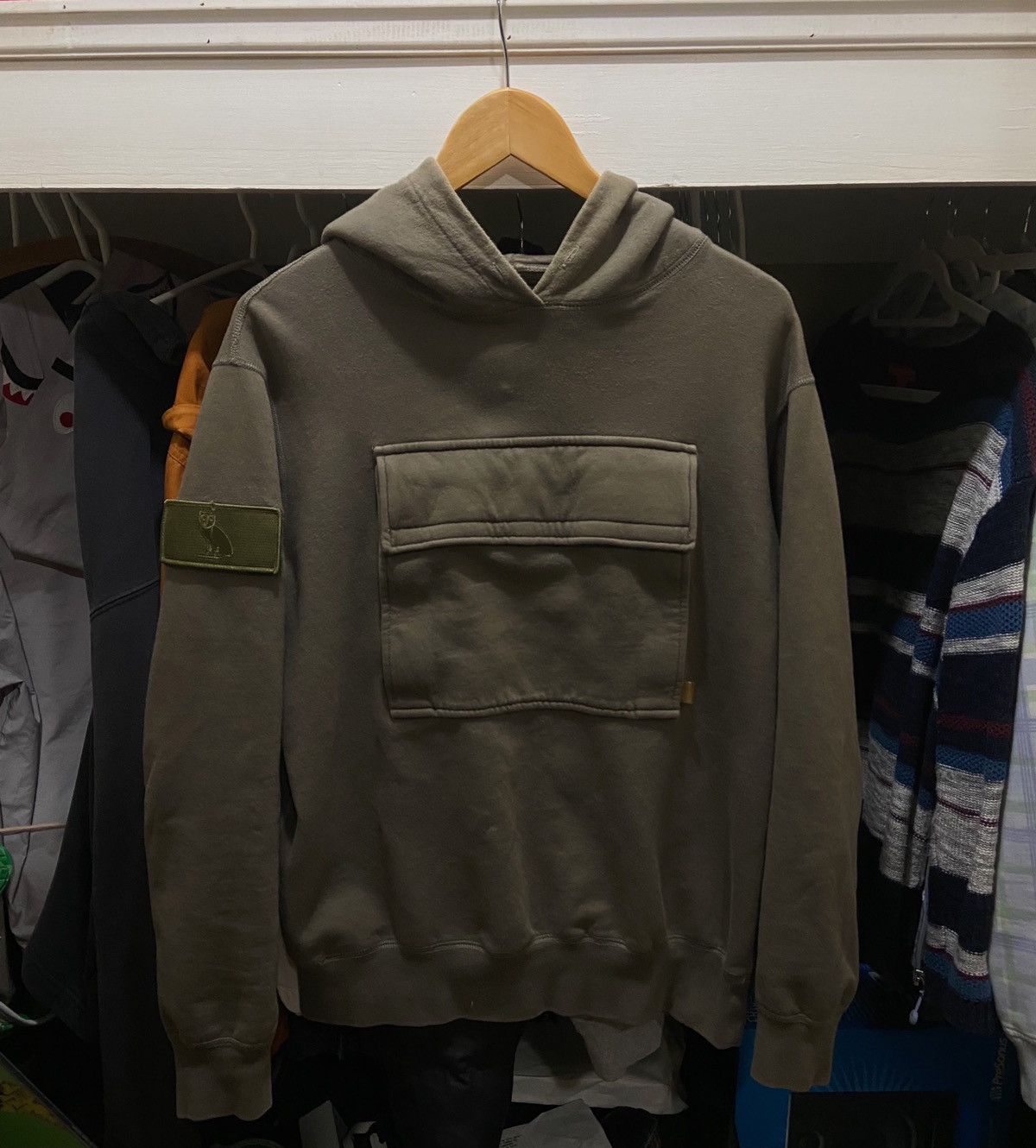 Octobers Very Own OVO | Army Kangaroo Pouch Hoodie 2014 | Grailed