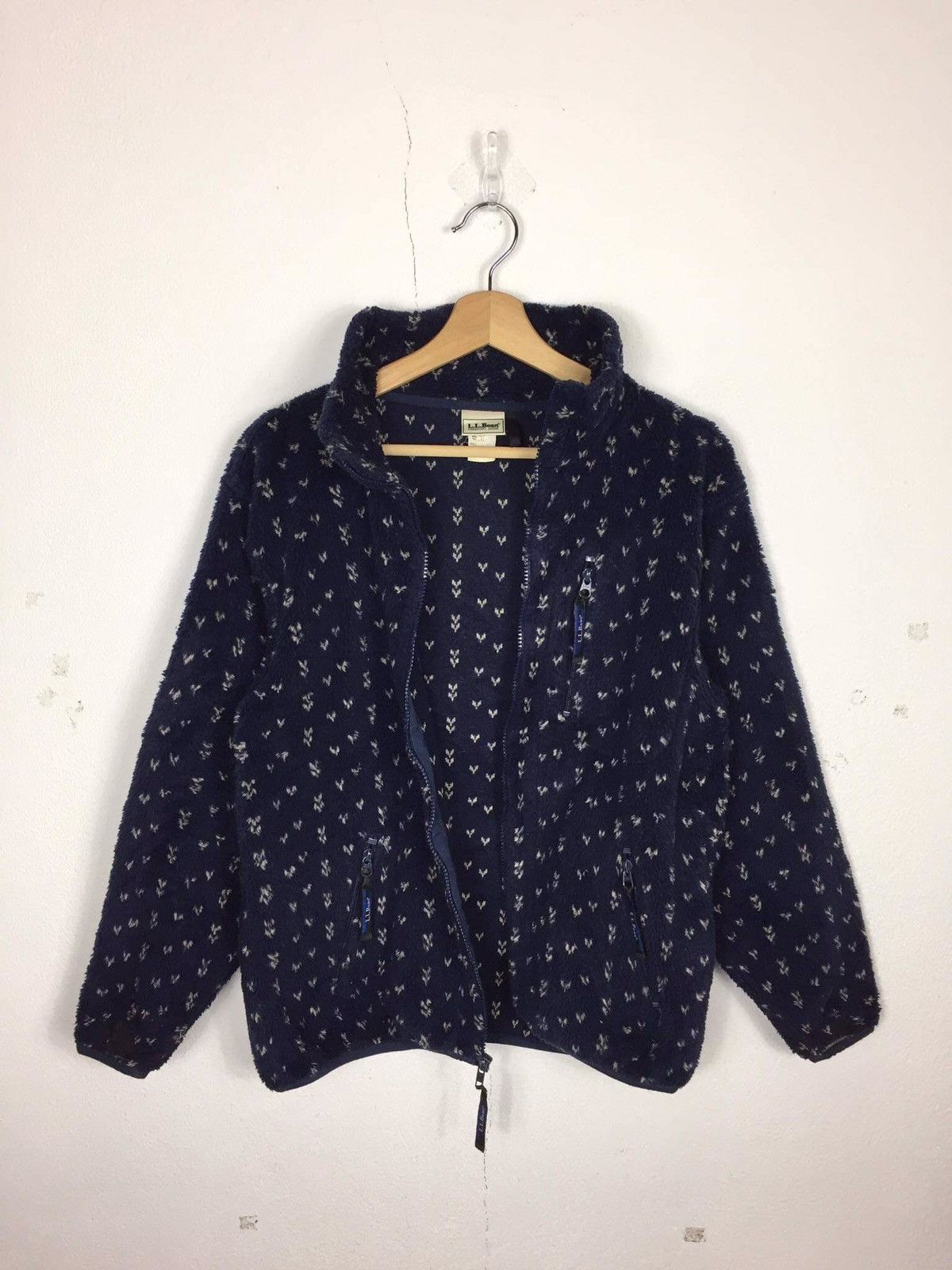 Japanese Brand Vintage L.L.Bean Birdseye Fleece Jacket Size US M / EU 48-50 / 2 - 4 Thumbnail