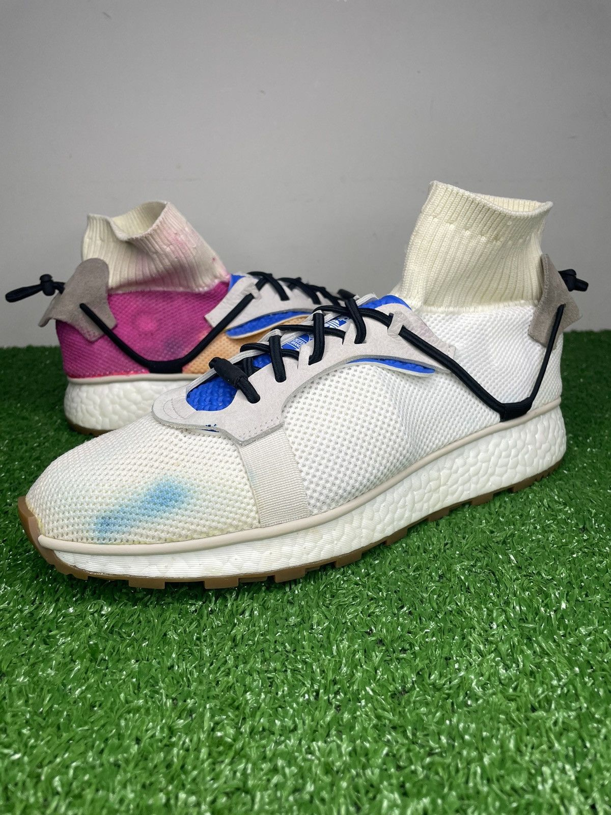 adidas gazelle silver green womens Adidas AW Alexander Wang Run Big Kids'/Men's Shoes Core Black/Core Bla main image 1