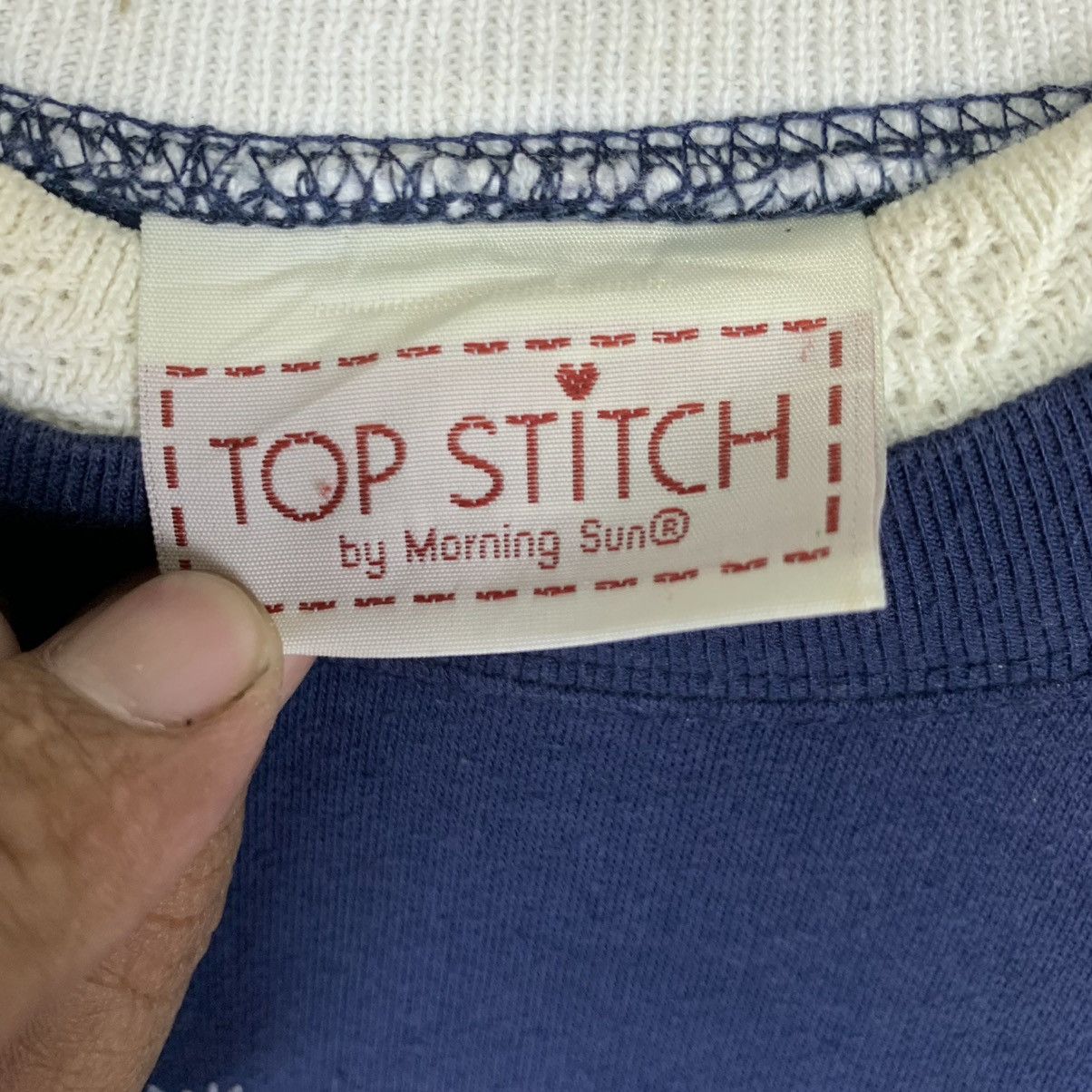 Vintage Top Stitch Morning Sun Big Logo Crewneck Size US L / EU 52-54 / 3 - 5 Thumbnail