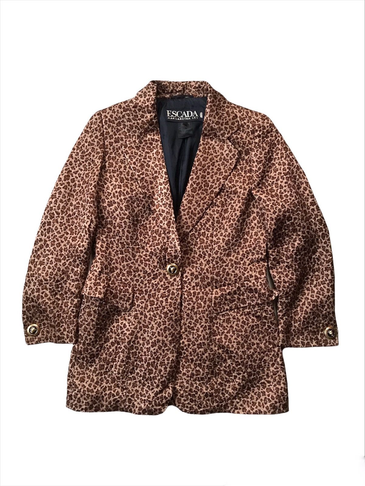 Escada 💥Escada Margaretha Ley Leopard Jacket Size S / US 4 / IT 40 - 1 Thumbnail