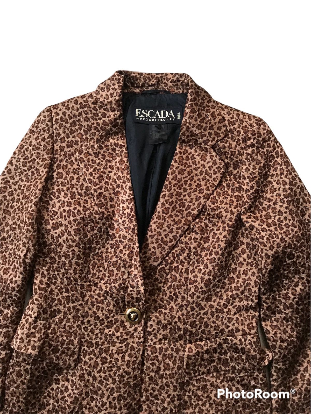 Escada 💥Escada Margaretha Ley Leopard Jacket Size S / US 4 / IT 40 - 4 Thumbnail