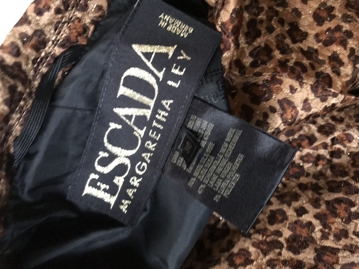 Escada 💥Escada Margaretha Ley Leopard Jacket Size S / US 4 / IT 40 - 6 Thumbnail