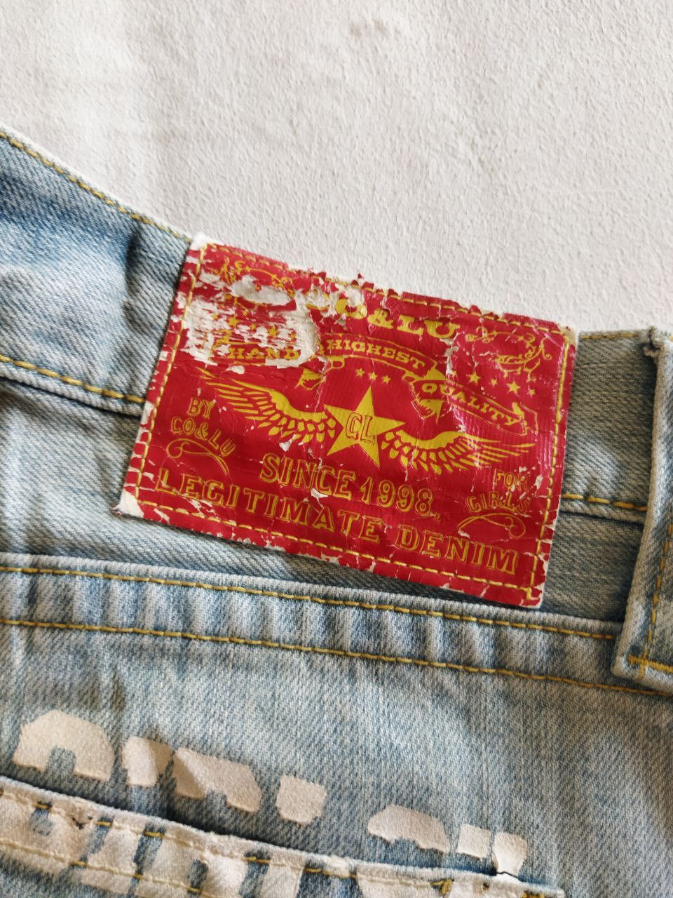 Japanese Brand Co & Lu Japan Distressed Jeans Size US 33 - 10 Thumbnail