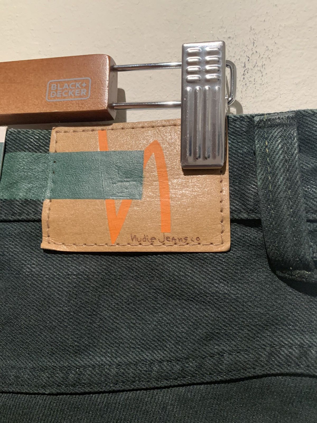Nudie Jeans *RARE* New Nudies Organic Green Dye Italian Made Denim Jeans Size US 34 / EU 50 - 6 Thumbnail