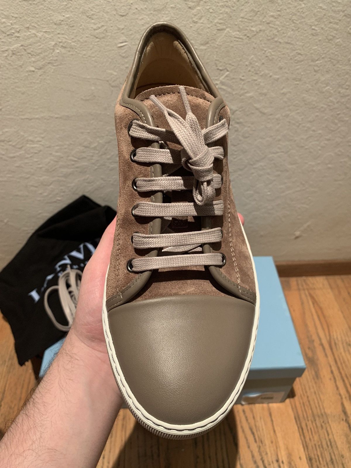 Lanvin *RARE* New Lanvin Suede Leather Low Top Sneakers / Shoes - 7 Size US 7 / EU 40 - 2 Thumbnail