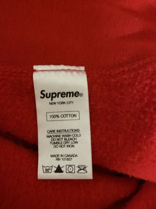 Supreme Red Box Logo Hoodie