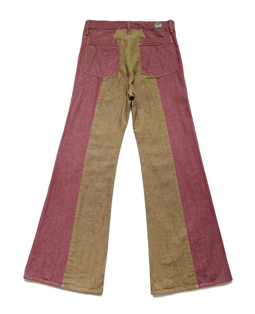 Kapital Kapital 12oz color denim 2TONE gypsy flare pants Size US 36 / EU 52 - 3 Thumbnail