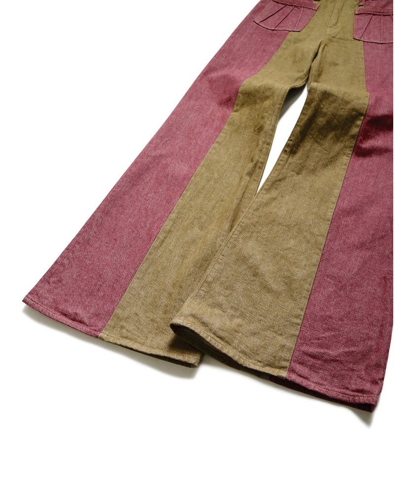 Kapital Kapital 12oz color denim 2TONE gypsy flare pants Size US 36 / EU 52 - 9 Thumbnail