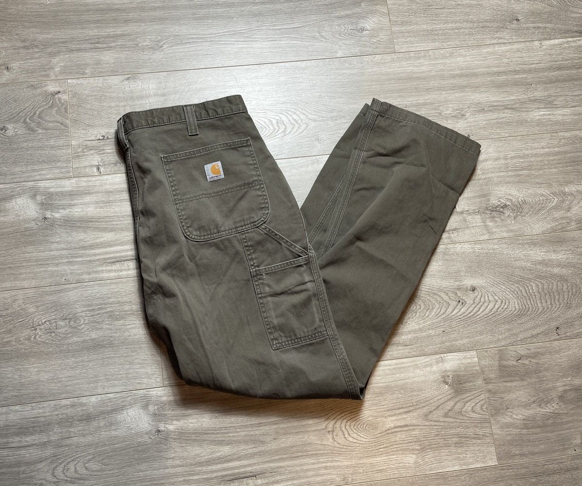 Vintage Carharrt Straight Leg Loose Fit Cargo Carpenter Pants | Grailed