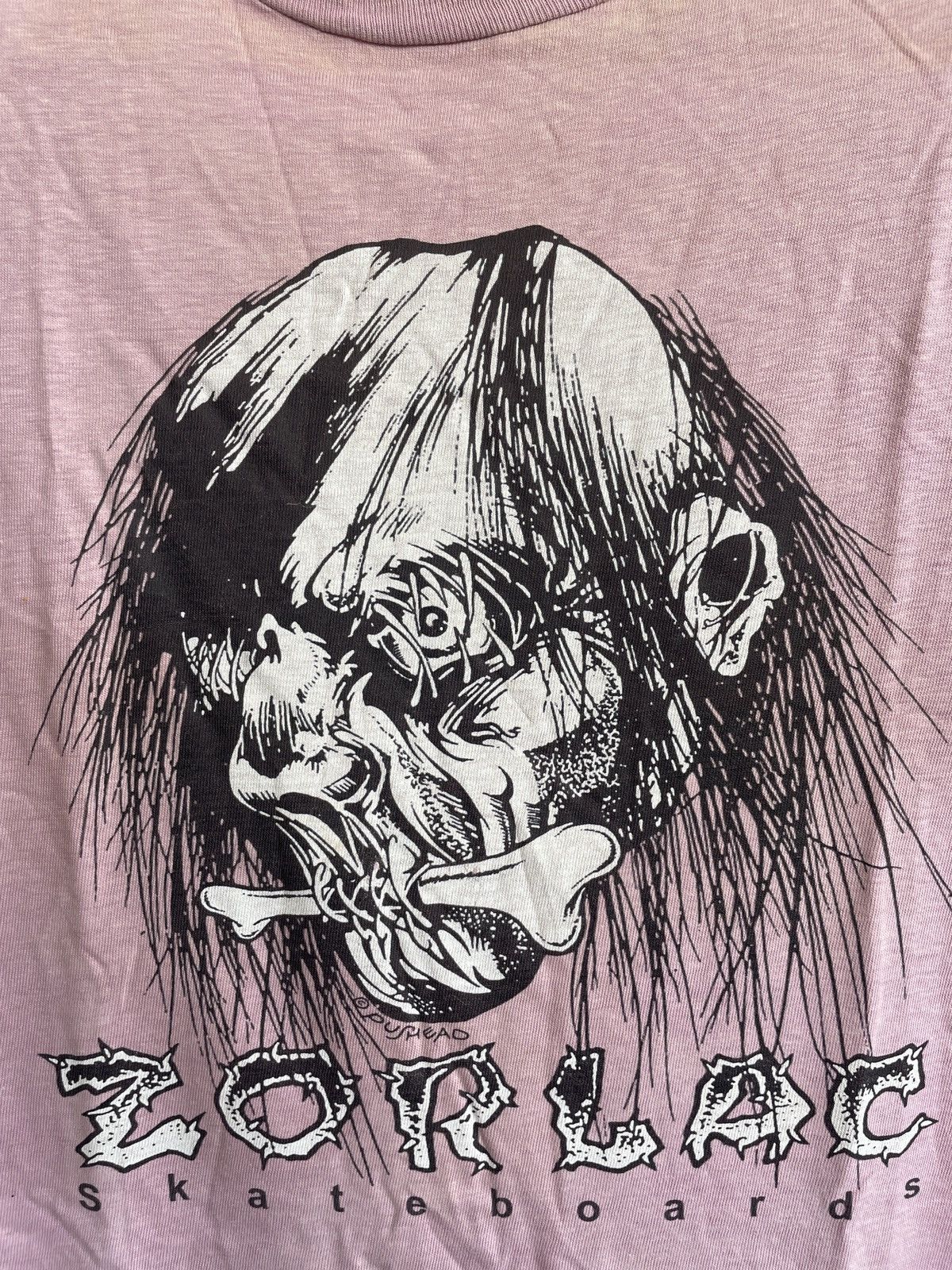 Powell Peralta × Vintage × Welcome Skateboards Vintage 80s Zorlac Pushead Skateboards Promo Tees Size US S / EU 44-46 / 1 - 19 Thumbnail