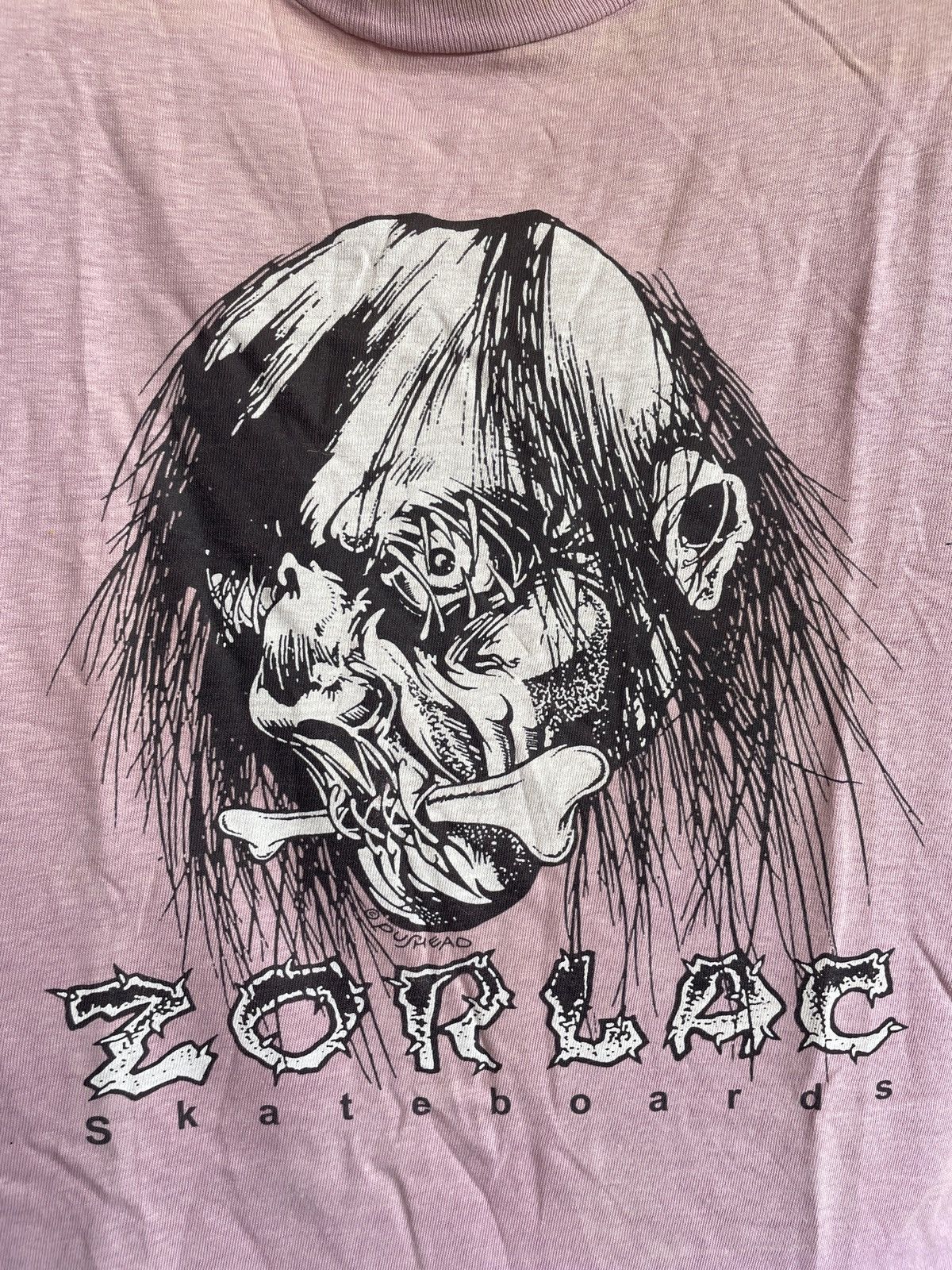 Powell Peralta × Vintage × Welcome Skateboards Vintage 80s Zorlac Pushead Skateboards Promo Tees Size US S / EU 44-46 / 1 - 3 Thumbnail