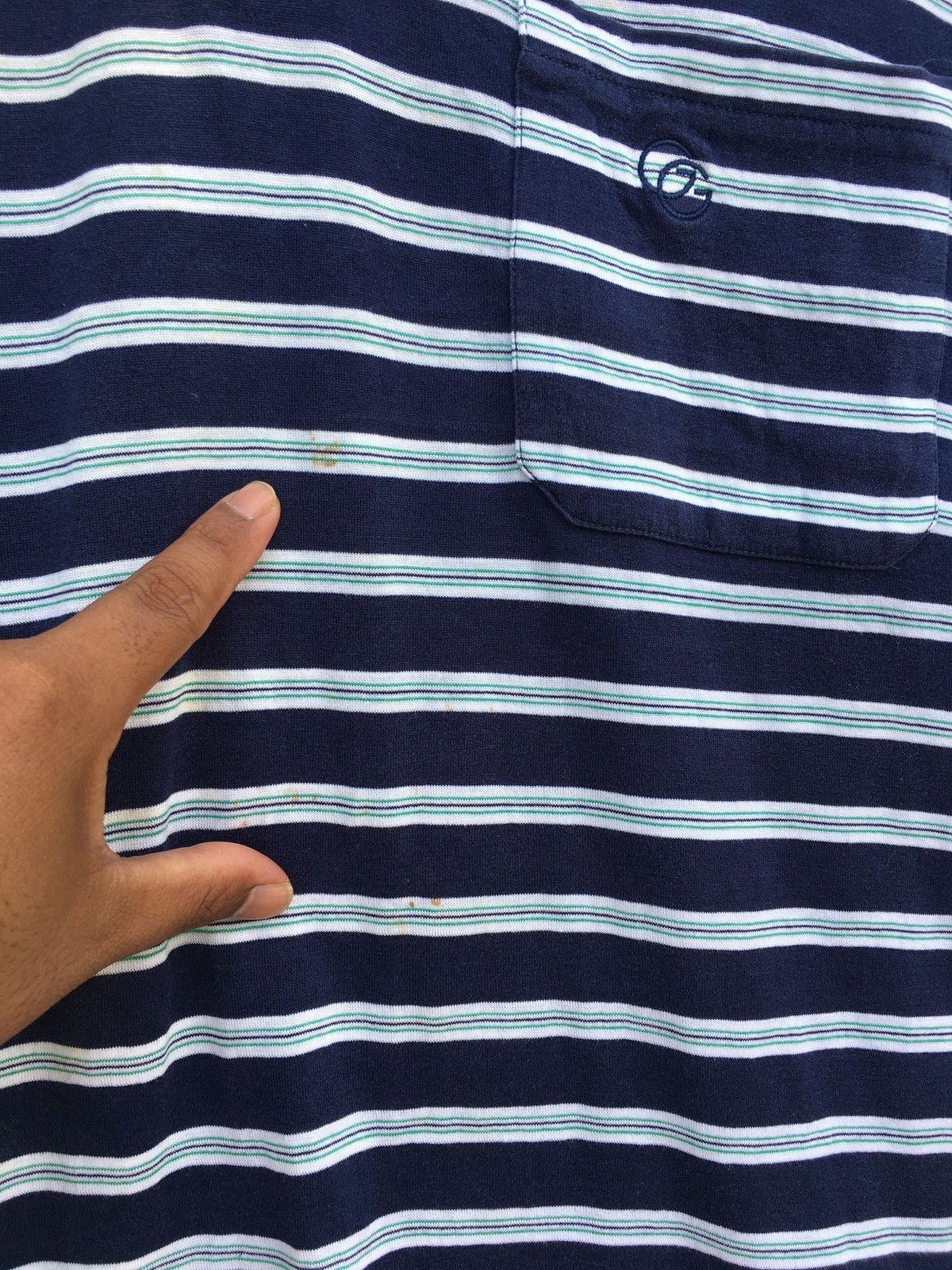 Givenchy Rare Vintage 90s Givenchy Stripes Polo Shirt Size US L / EU 52-54 / 3 - 12 Thumbnail