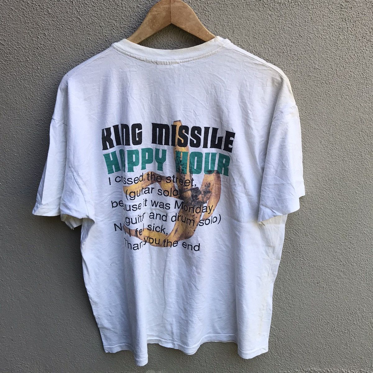 Band Tees Vintage rare 90s KING MISSILE band tee art rock Size US XL / EU 56 / 4 - 3 Thumbnail