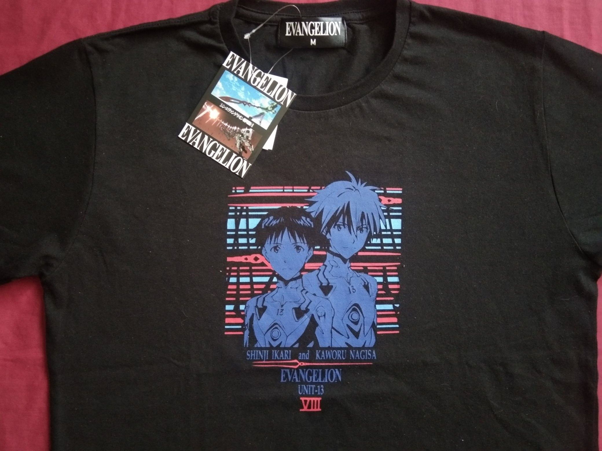 Cartoon Network BNWT JAPAN Evangelion anime Shinji Ikari Kaworu Nagisa Size US M / EU 48-50 / 2 - 1 Thumbnail