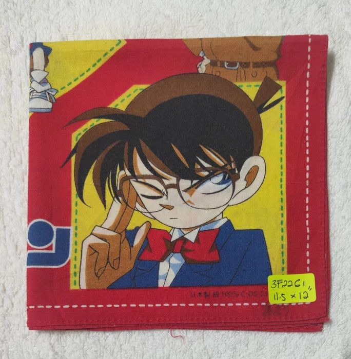 Cartoon Network × Japanese Brand × Vintage Detective Conan Handkerchief/ Bandana - 3F2261 Size ONE SIZE - 4 Thumbnail