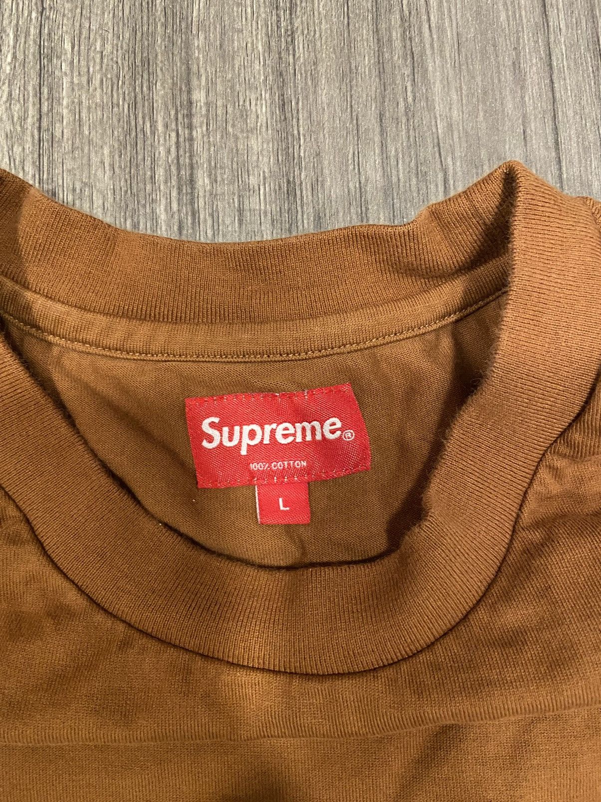 Supreme Supreme rust small box logo L/S Size US L / EU 52-54 / 3 - 3 Thumbnail
