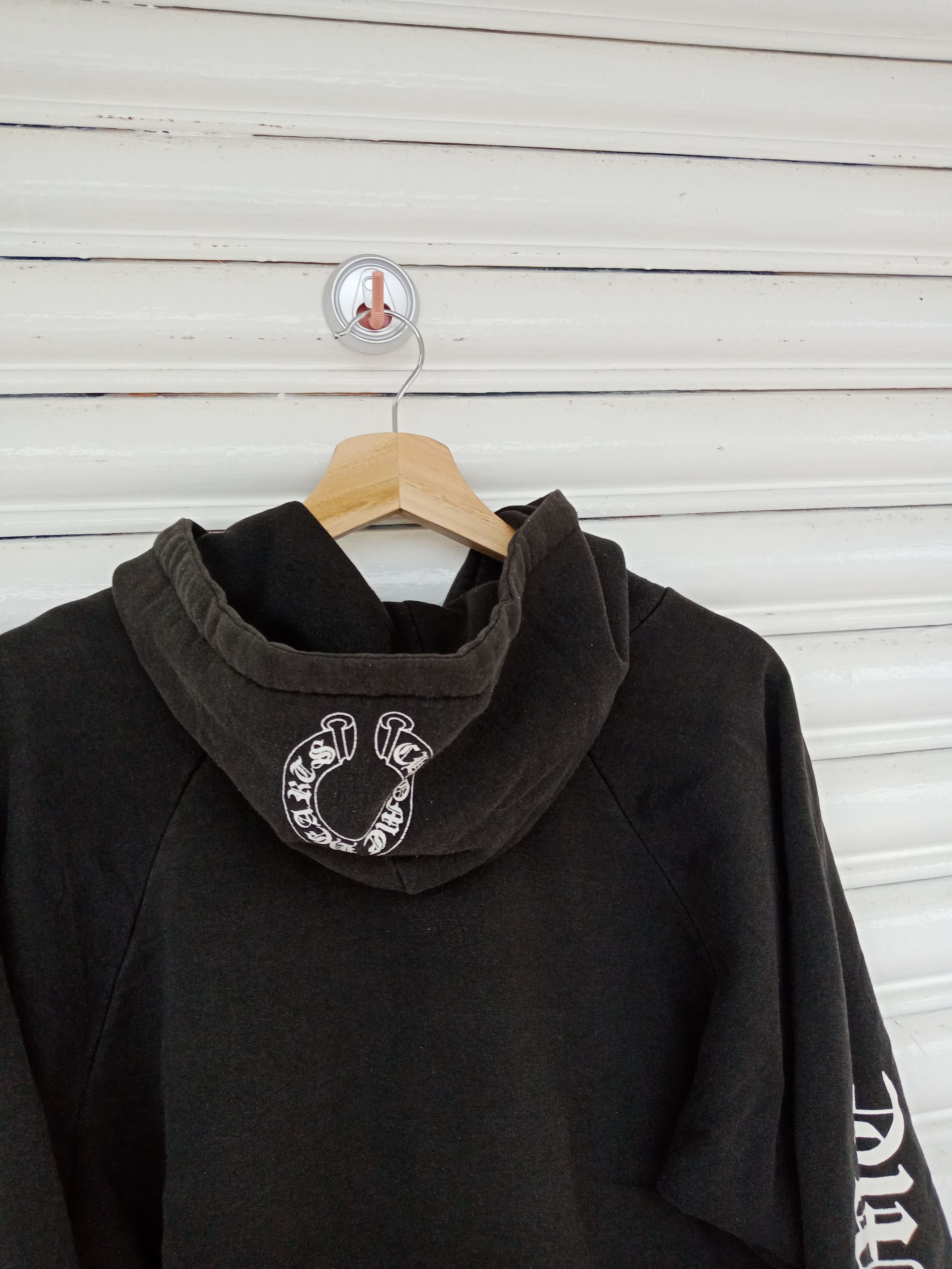 Chrome Hearts Spell Out Big Logo Hoodie Made in USA