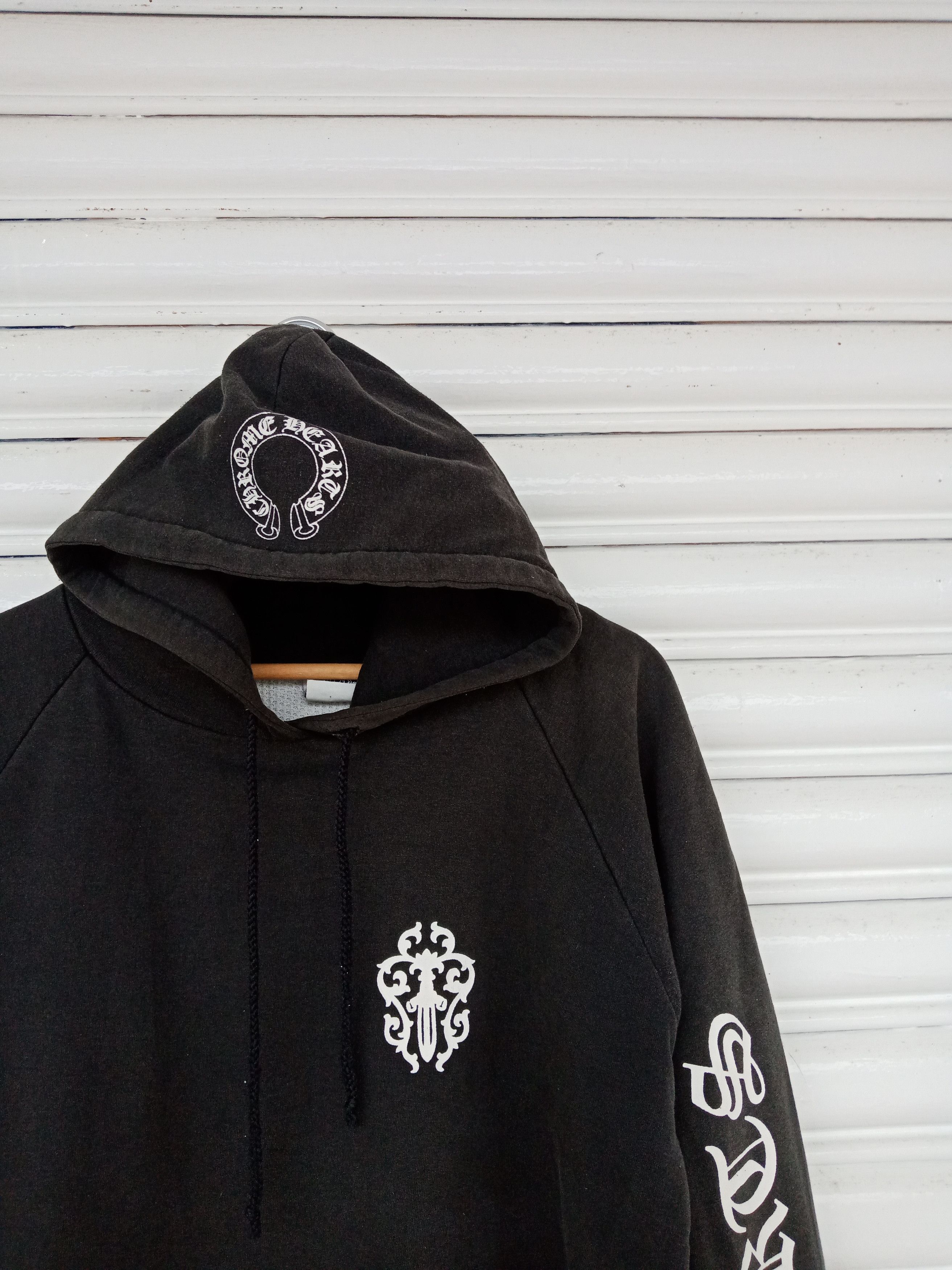 Chrome Hearts Spell Out Big Logo Hoodie Made in USA