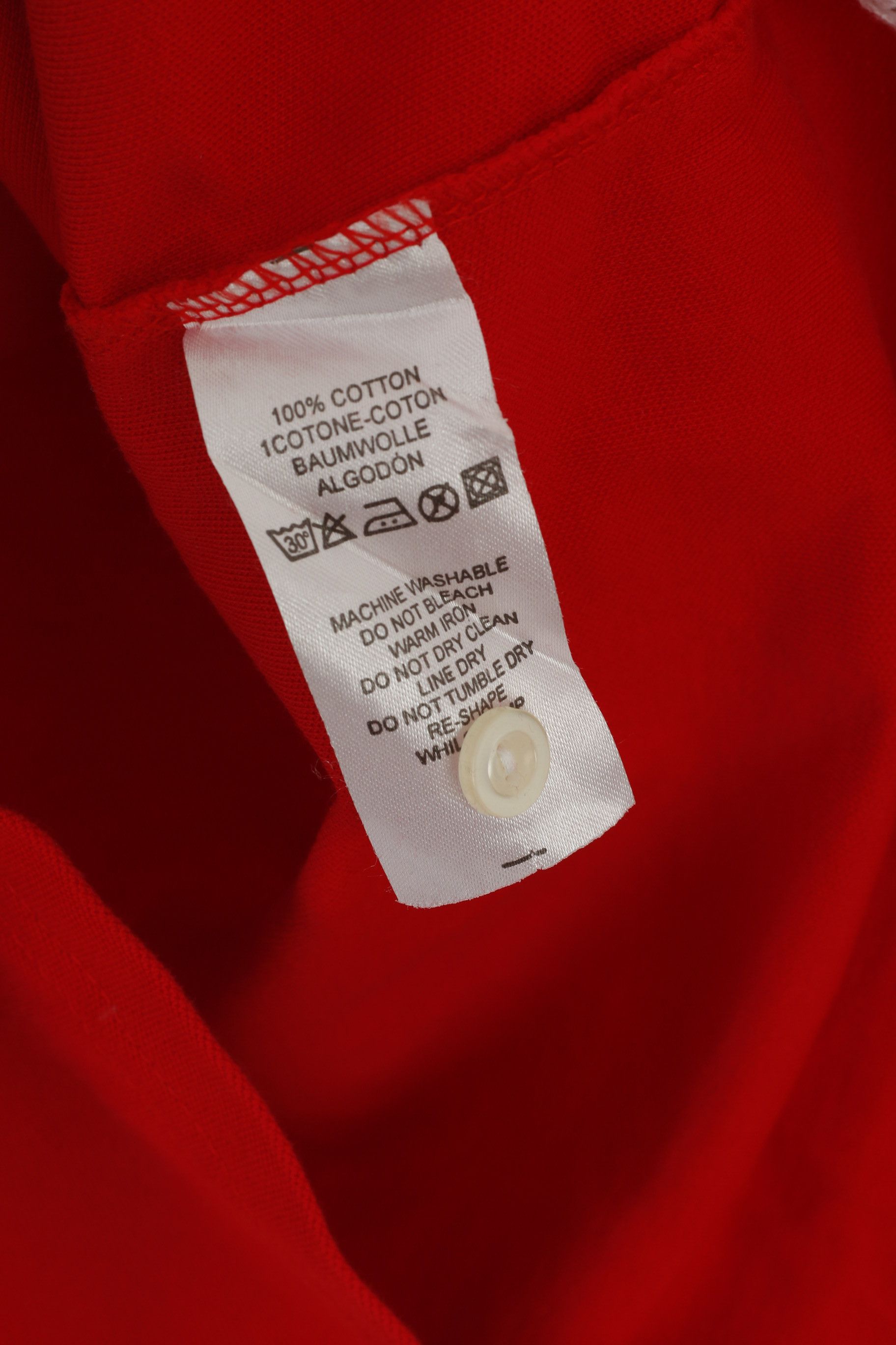 Original Penguin Penguin Men L (M) Polo Shirt Red Cotton Plain Top 7301 Size US L / EU 52-54 / 3 - 4 Thumbnail