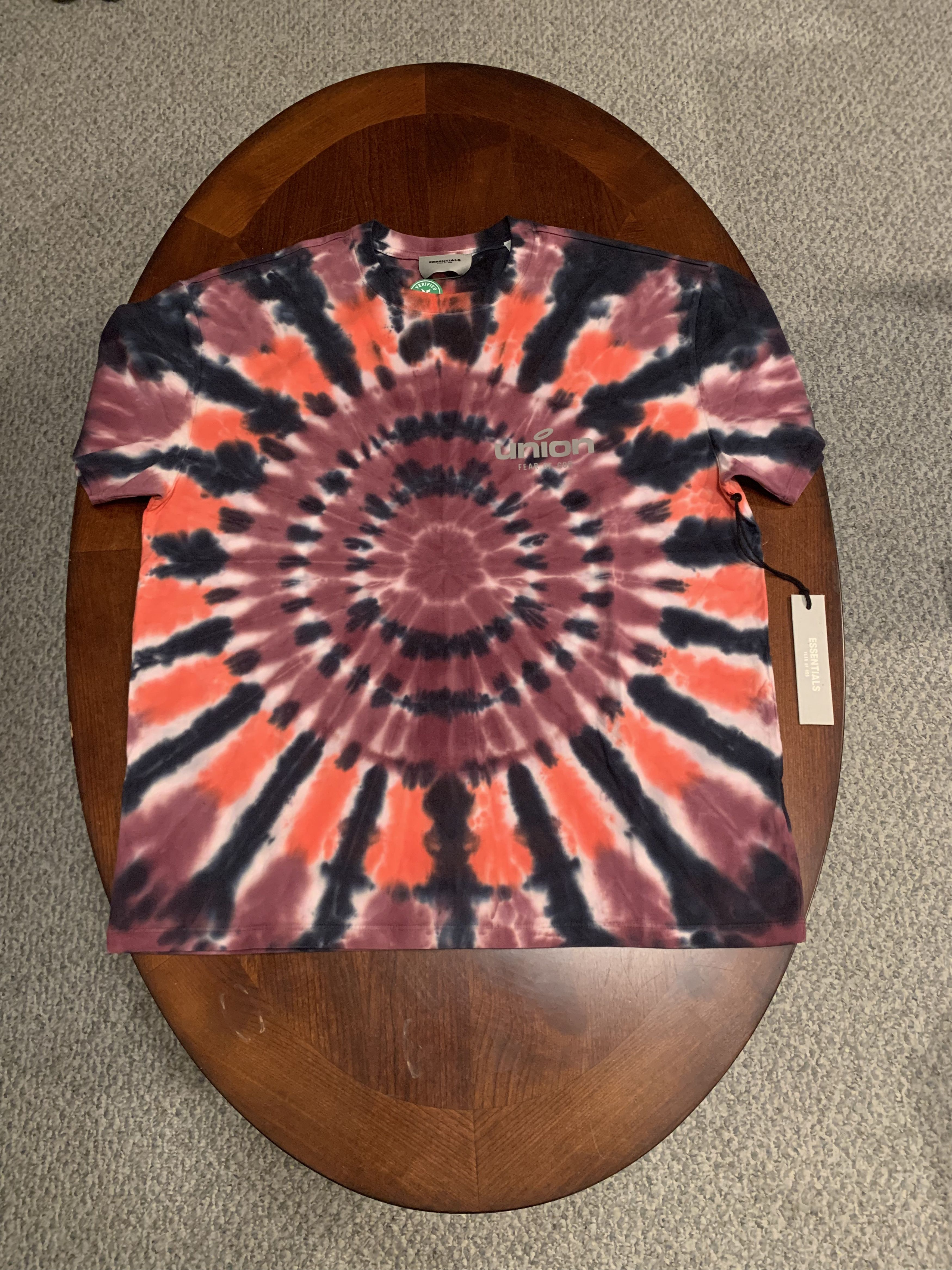 Essentials × Union LA Tie-Dye Vintage Tee Size US S / EU 44-46 / 1 - 1 Thumbnail