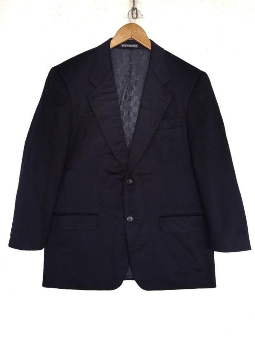 Yves Saint Laurent 💥Yves Saint Laurent Pour Homme Velvet Blazer Jacket Size US L / EU 52-54 / 3 - 1 Thumbnail