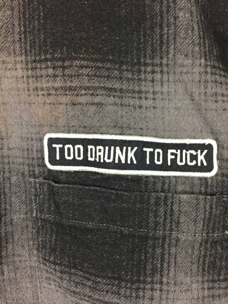 Japanese Brand Vtg Radiall Japanese Brand Too Drunk Too Fuck Flannel Shirt Size US L / EU 52-54 / 3 - 5 Thumbnail