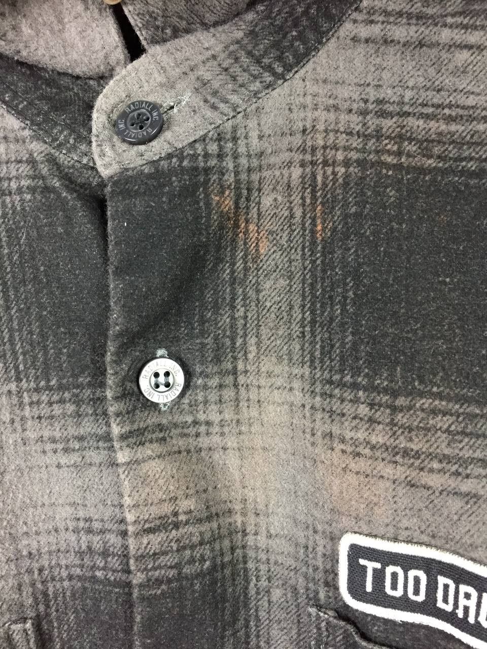 Japanese Brand Vtg Radiall Japanese Brand Too Drunk Too Fuck Flannel Shirt Size US L / EU 52-54 / 3 - 7 Thumbnail