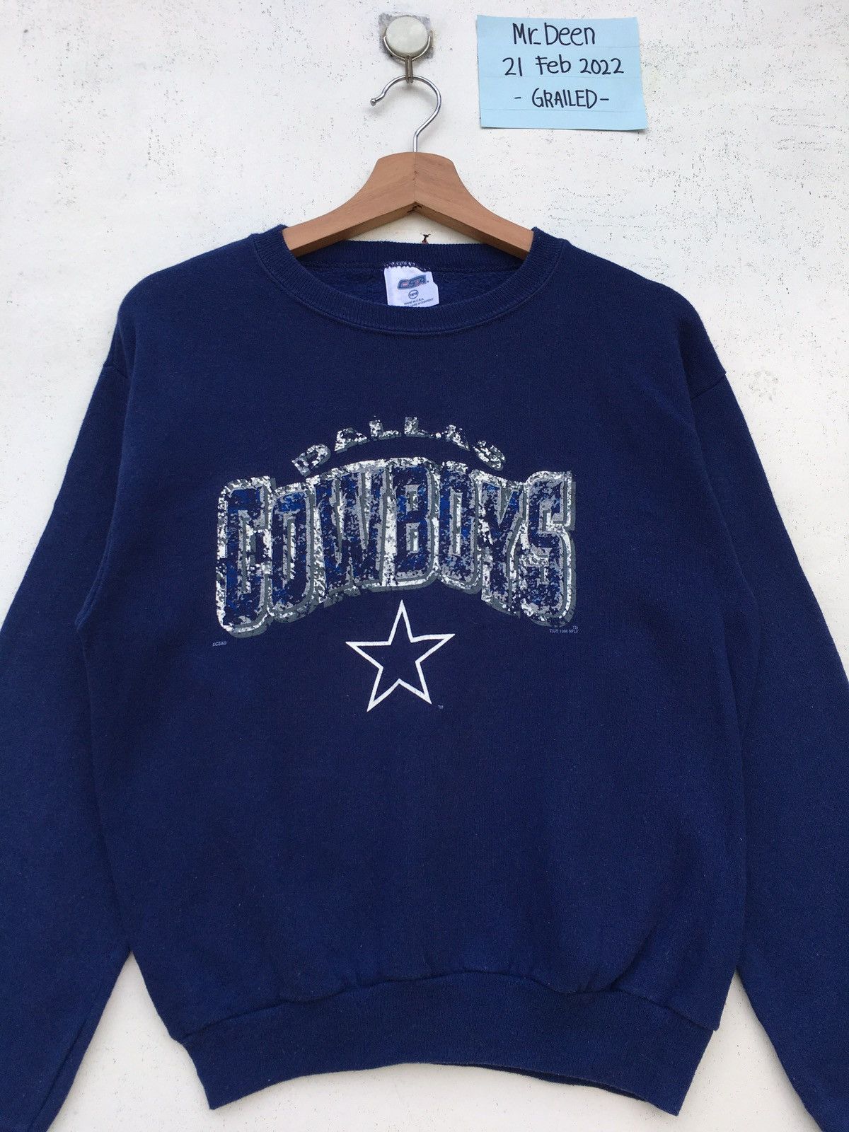 NFL Rare Vintage 90s Dallas Cowboys NFL Spellout Sweatshirt Size US M / EU 48-50 / 2 - 4 Thumbnail