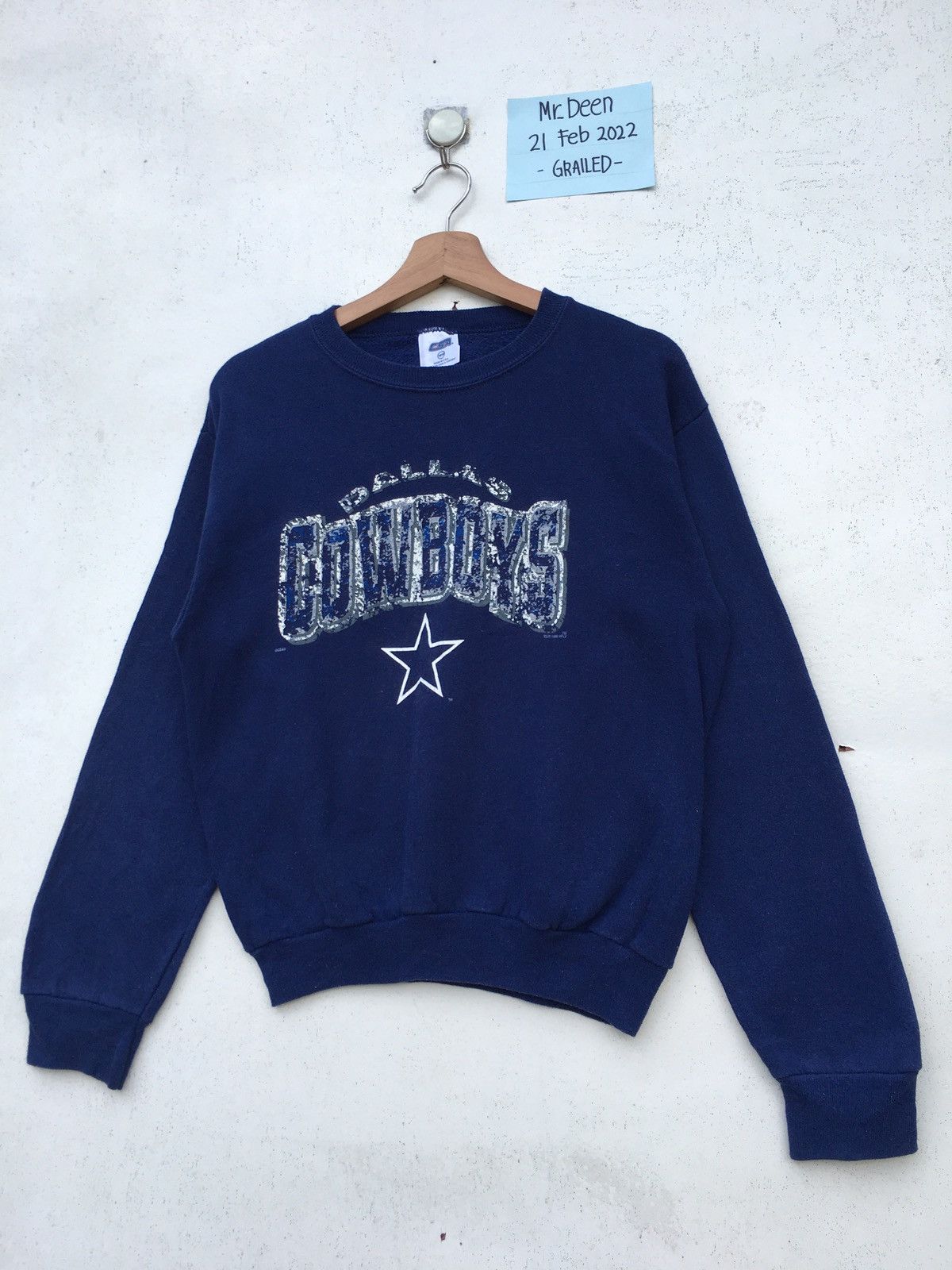 NFL Rare Vintage 90s Dallas Cowboys NFL Spellout Sweatshirt Size US M / EU 48-50 / 2 - 3 Thumbnail
