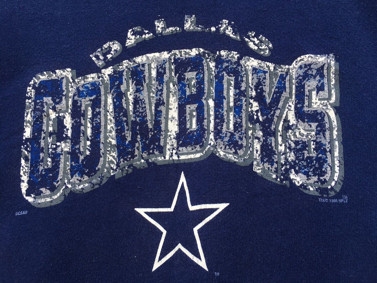 NFL Rare Vintage 90s Dallas Cowboys NFL Spellout Sweatshirt Size US M / EU 48-50 / 2 - 7 Thumbnail