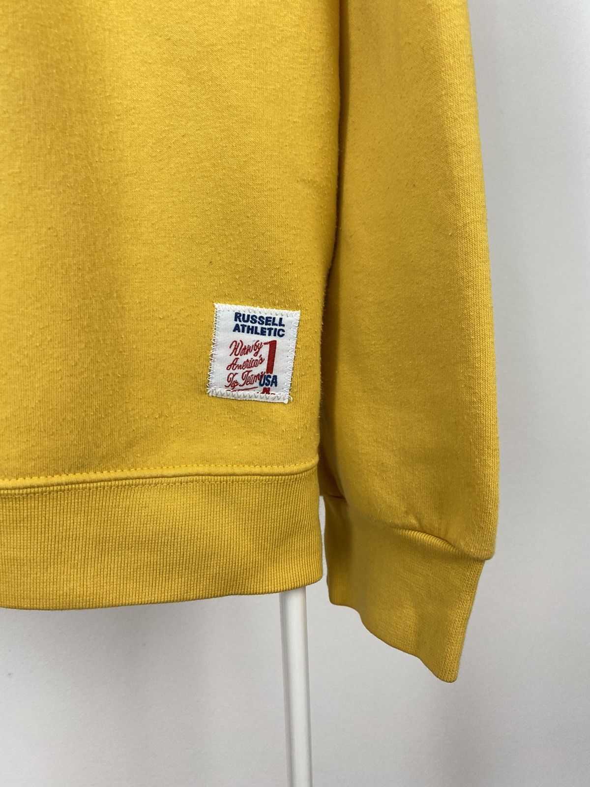 Russell Athletic × Vintage Russell Athletic vintage yellow sweatshirt big logo spellout Size US L / EU 52-54 / 3 - 4 Thumbnail