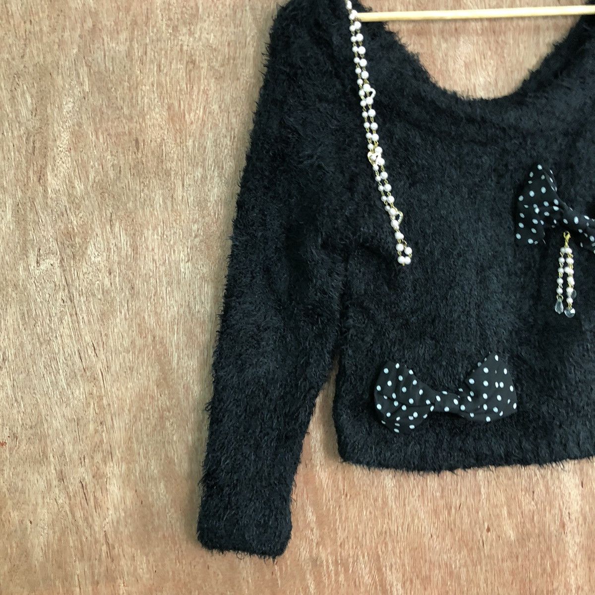 Japanese Brand Tralala Black Mohair Shag Shaggy Knitwear Size US S / EU 44-46 / 1 - 7 Thumbnail