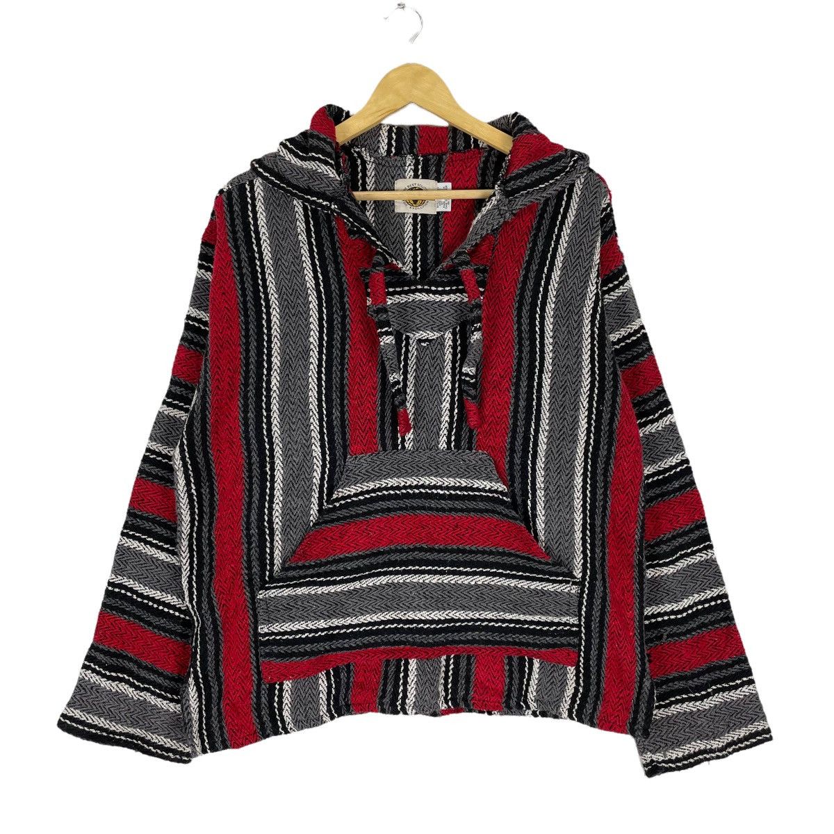 Baja East × Mexican Threads × Mexicana ⚡️MEXICAN BAJA HOODIE STRIPED JUMPER SWEATER ADAM LEVINE Size US L / EU 52-54 / 3 - 2 Thumbnail