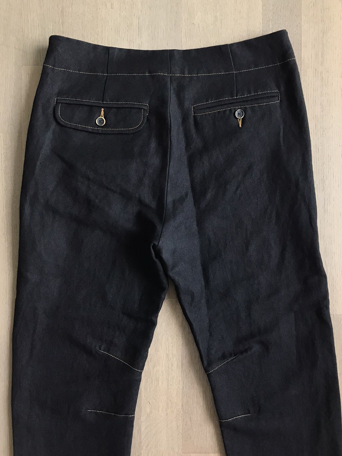 Uma Wang Contrast Stitch Tapered Pants Size US 32 / EU 48 - 4 Thumbnail