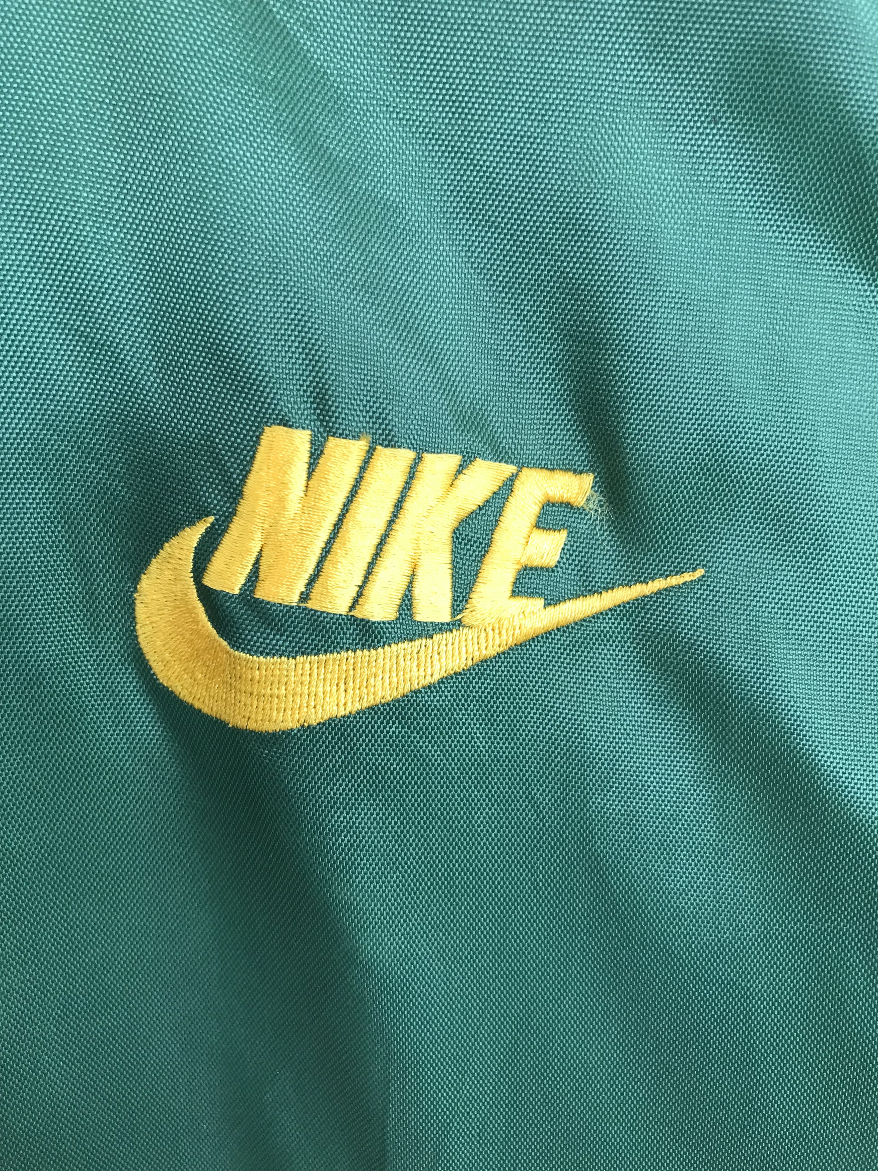 Nike × Nike ACG × Vintage Vintage 90s NIKE Big Swoosh Long Jacket Sherpa Lined Size US L / EU 52-54 / 3 - 8 Thumbnail