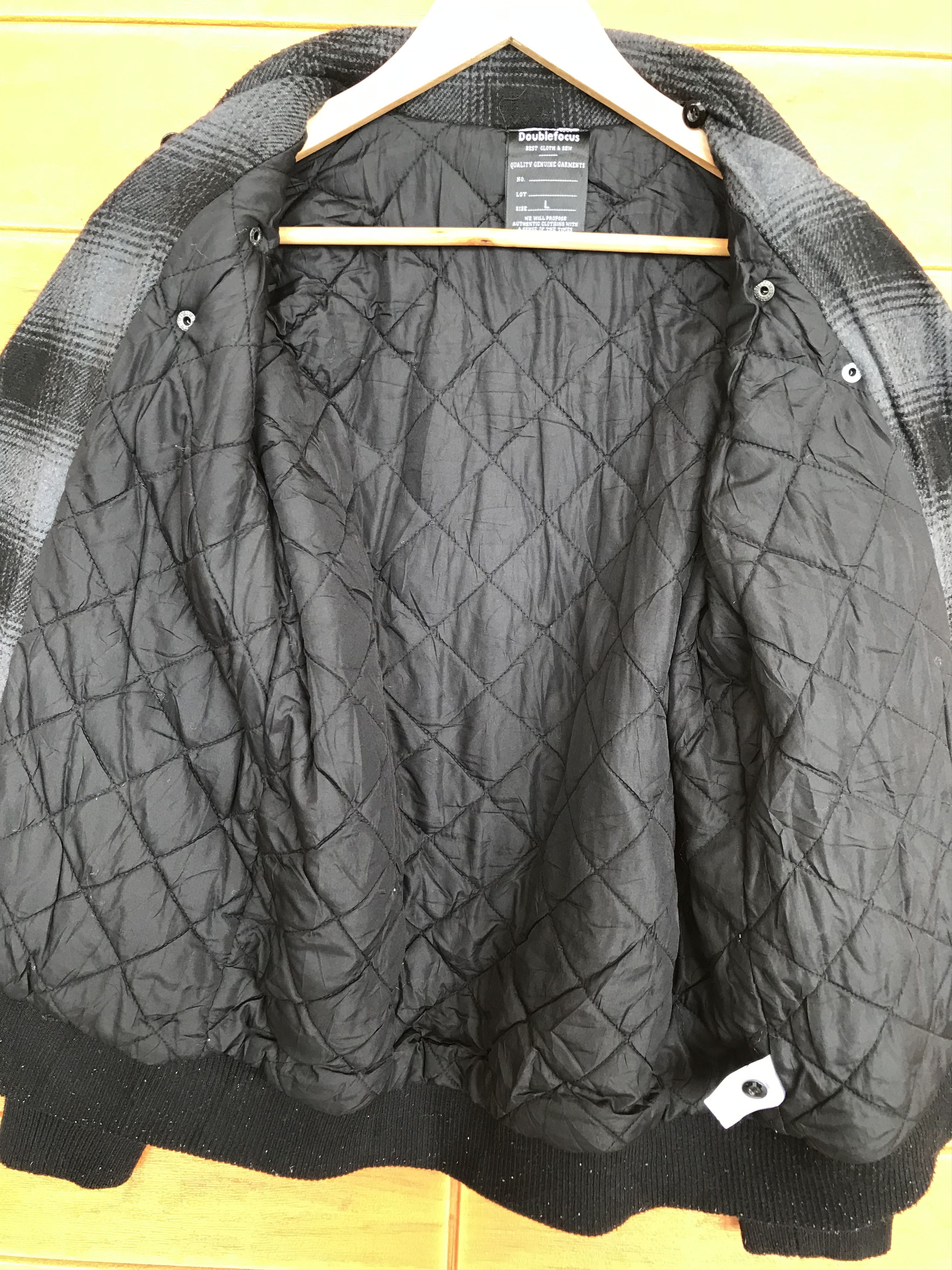 If Six Was Nine Japanese Brand DOUBLE FOCUS Wool Checkered Double Collar Size US M / EU 48-50 / 2 - 10 Thumbnail