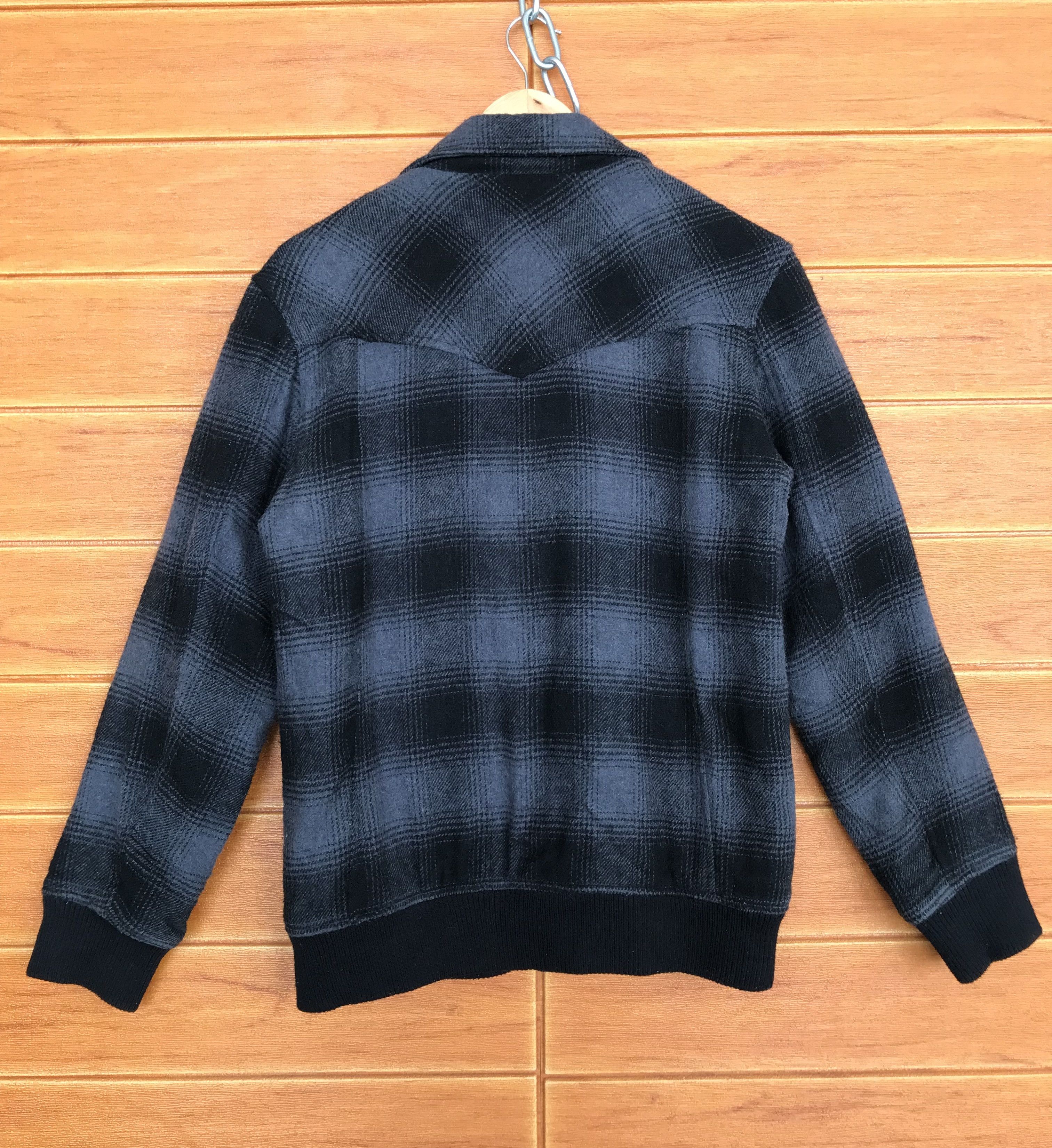 If Six Was Nine Japanese Brand DOUBLE FOCUS Wool Checkered Double Collar Size US M / EU 48-50 / 2 - 8 Thumbnail