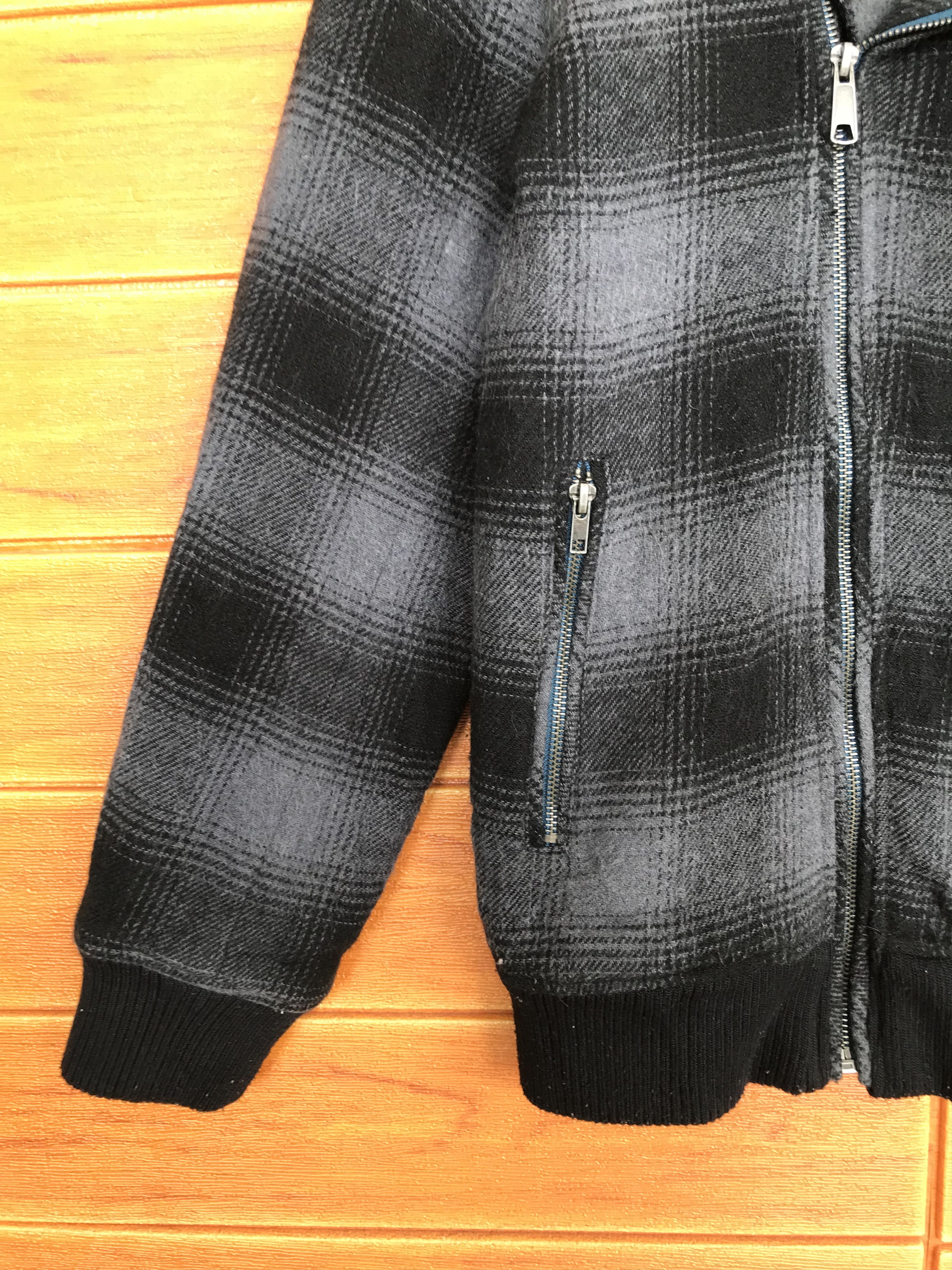 If Six Was Nine Japanese Brand DOUBLE FOCUS Wool Checkered Double Collar Size US M / EU 48-50 / 2 - 4 Thumbnail