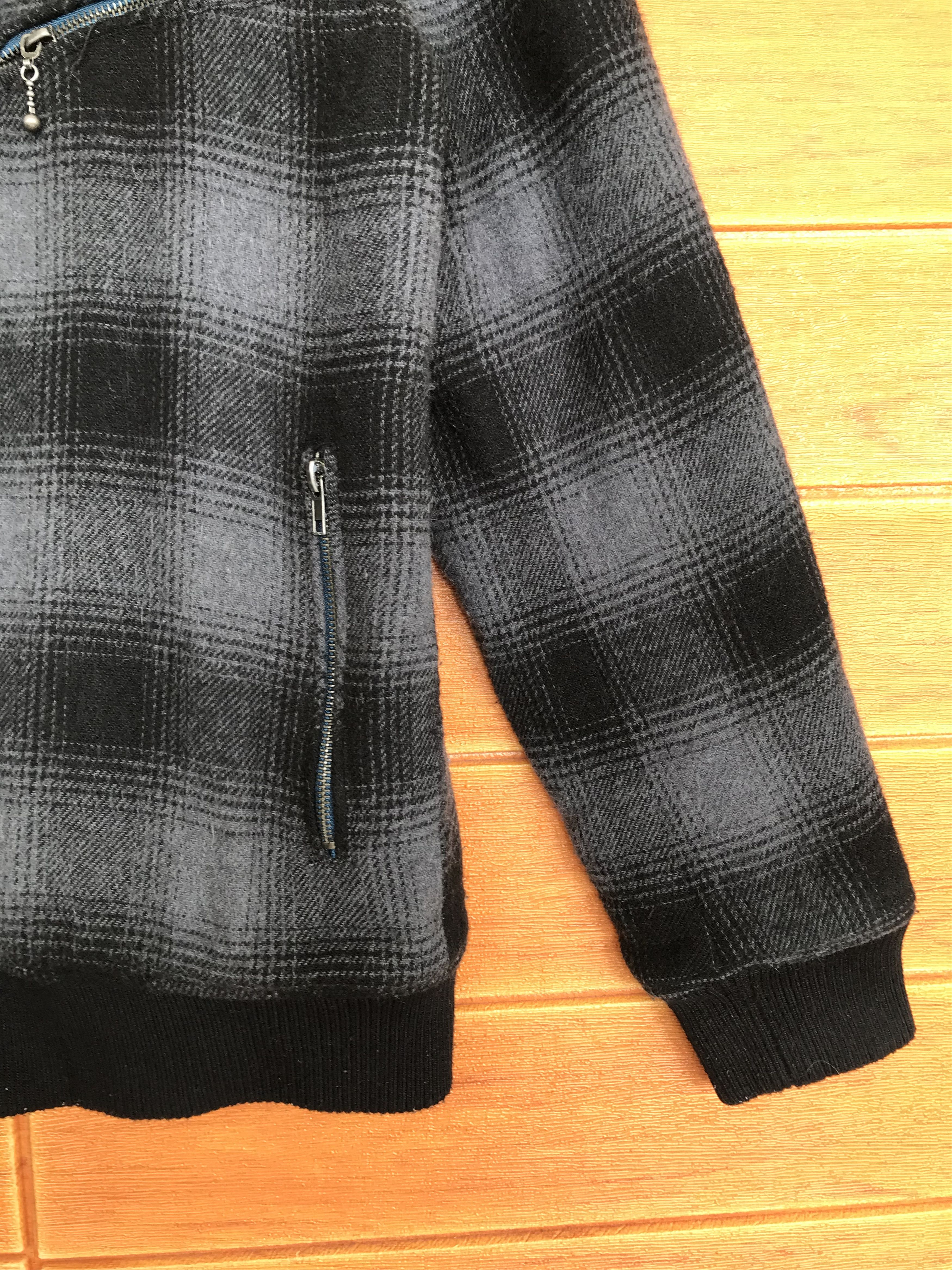 If Six Was Nine Japanese Brand DOUBLE FOCUS Wool Checkered Double Collar Size US M / EU 48-50 / 2 - 5 Thumbnail